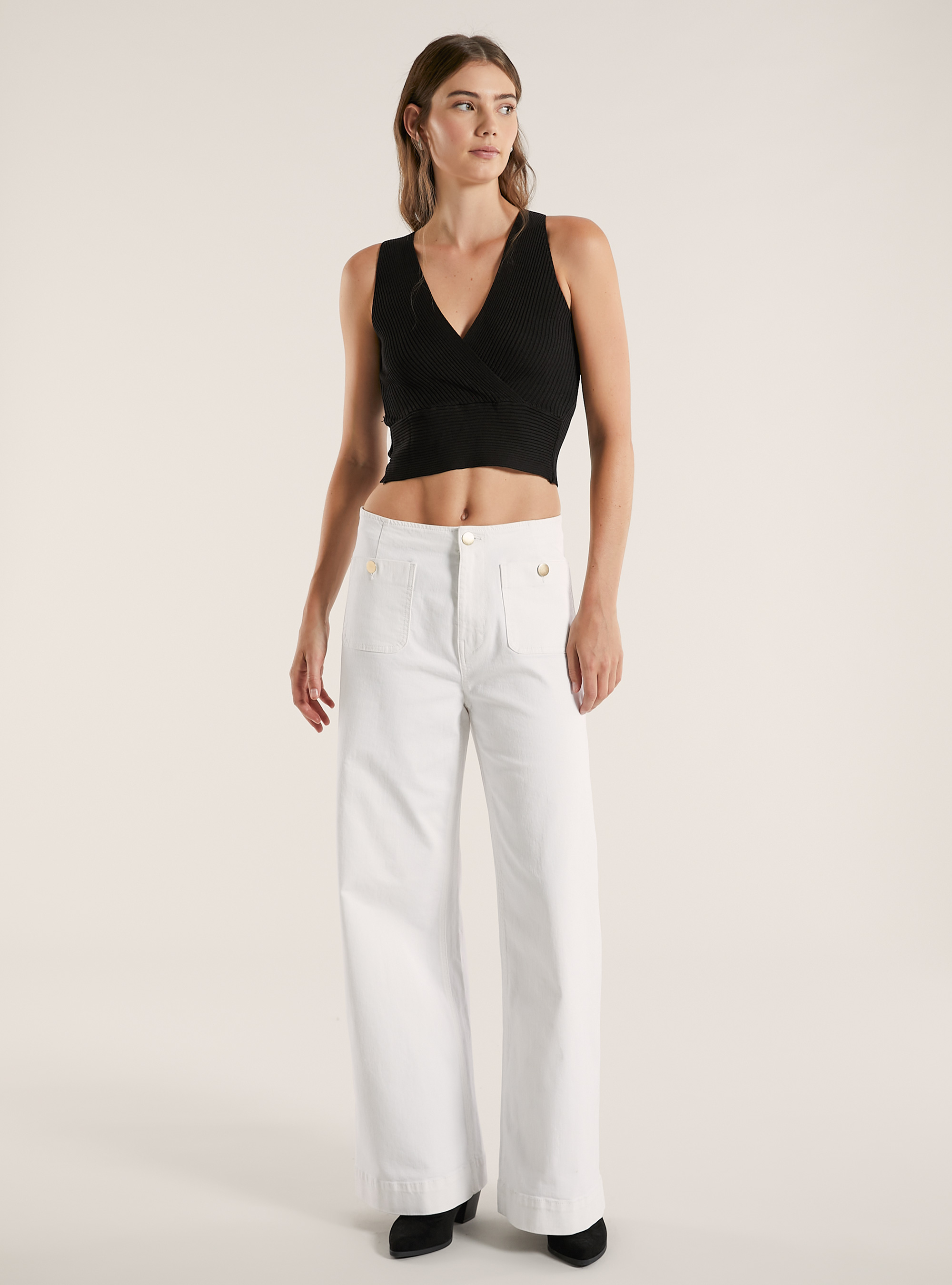 Pantaloni straight fit, WH1 OFF WHITE