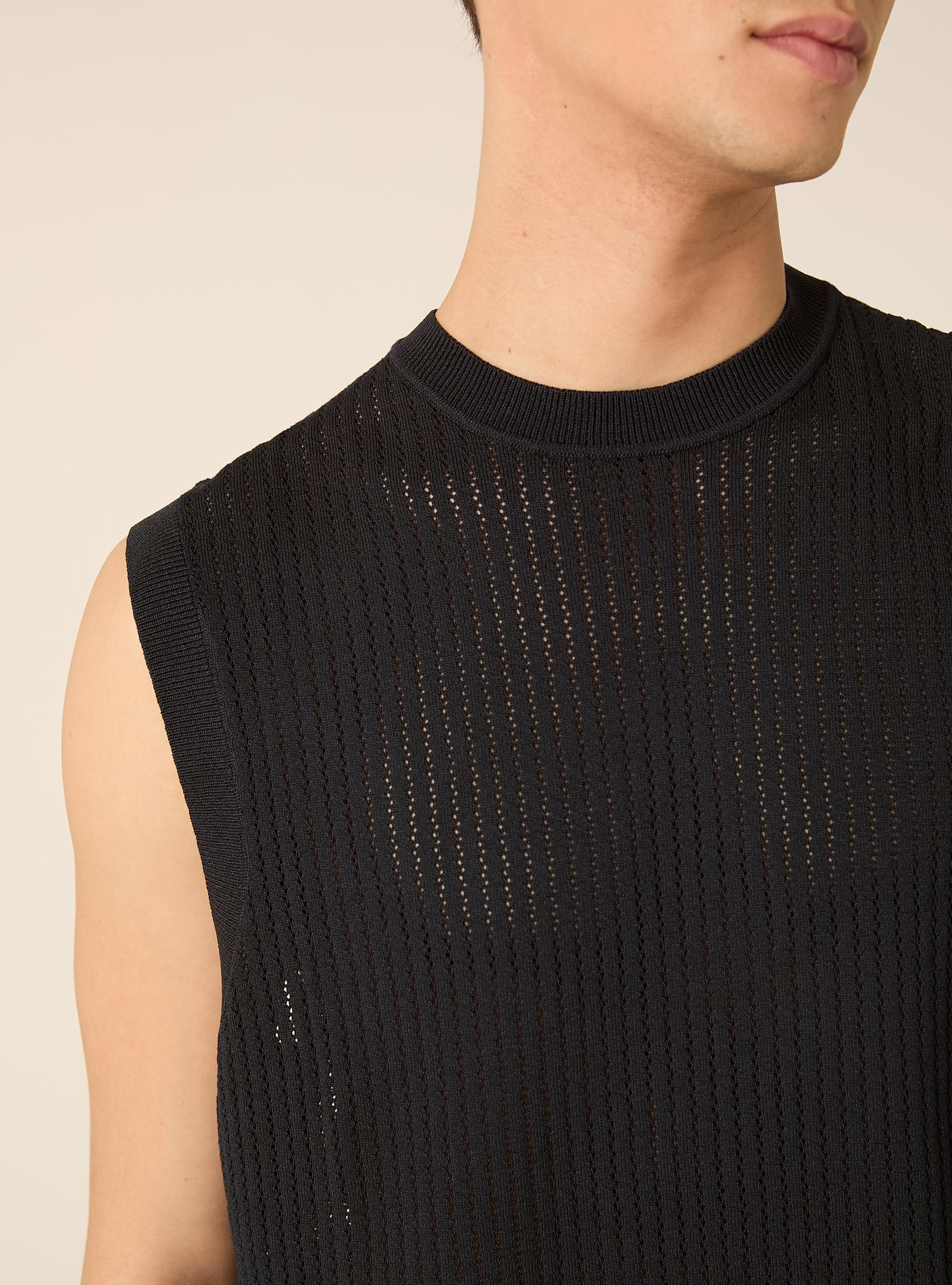 Gilet regular fit in maglia, NA2 NAVY MEDIUM