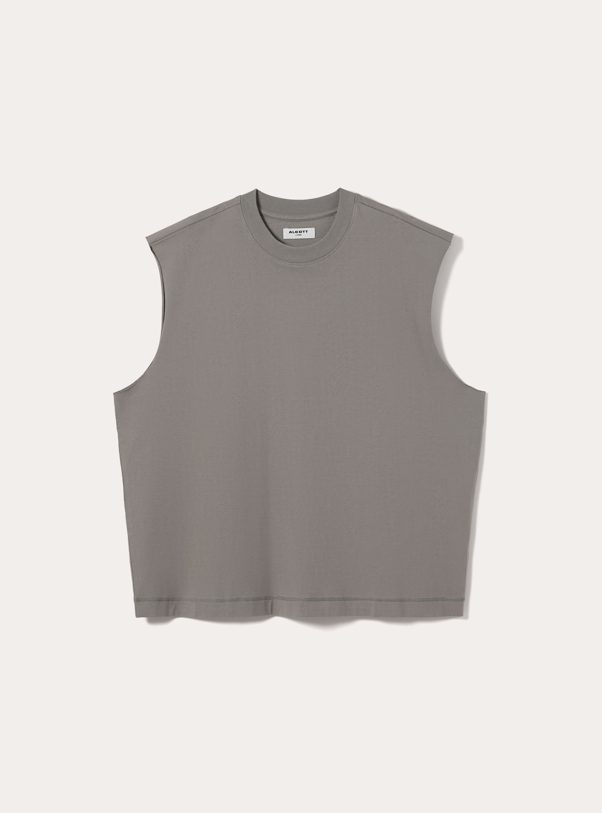 Boxy Fit Tank Top, GY2 GREY MEDIUM