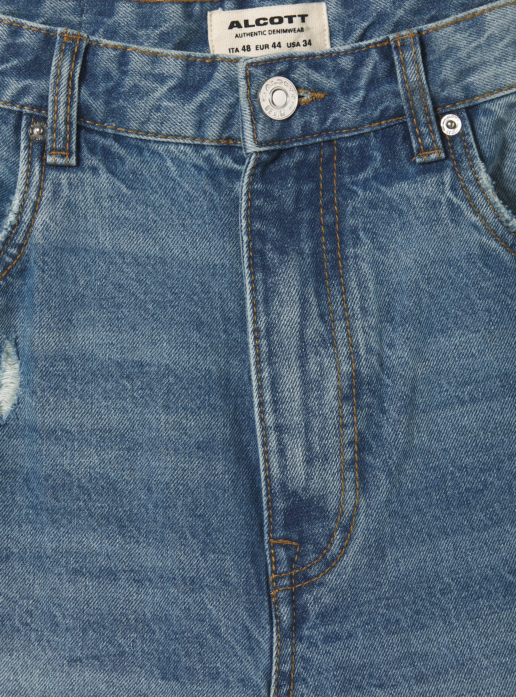 Jeans carrot fit, D006 AZURE