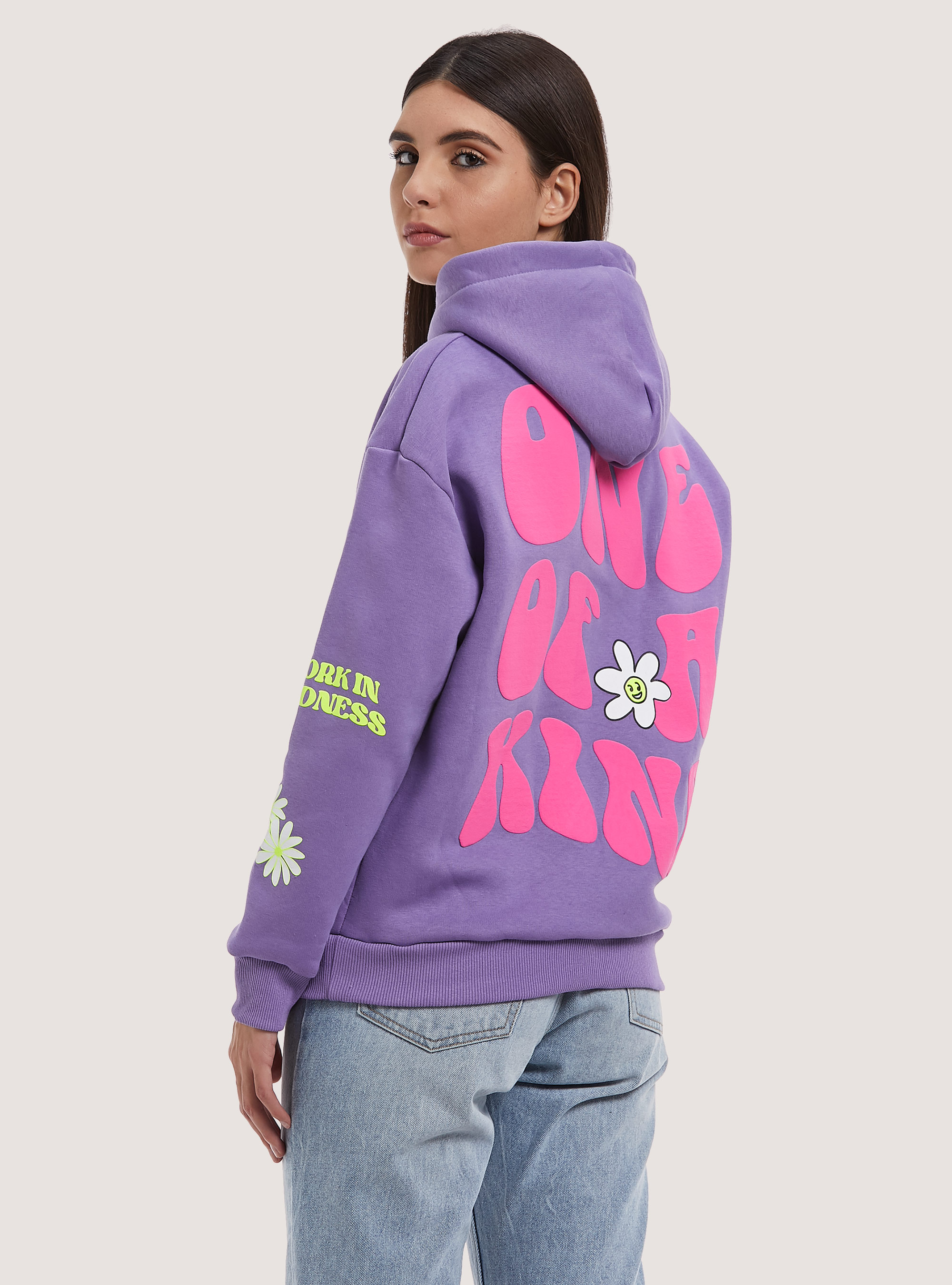 Sweat-shirt avec impression Smile Collection, LC2 LILLAC MEDIUM