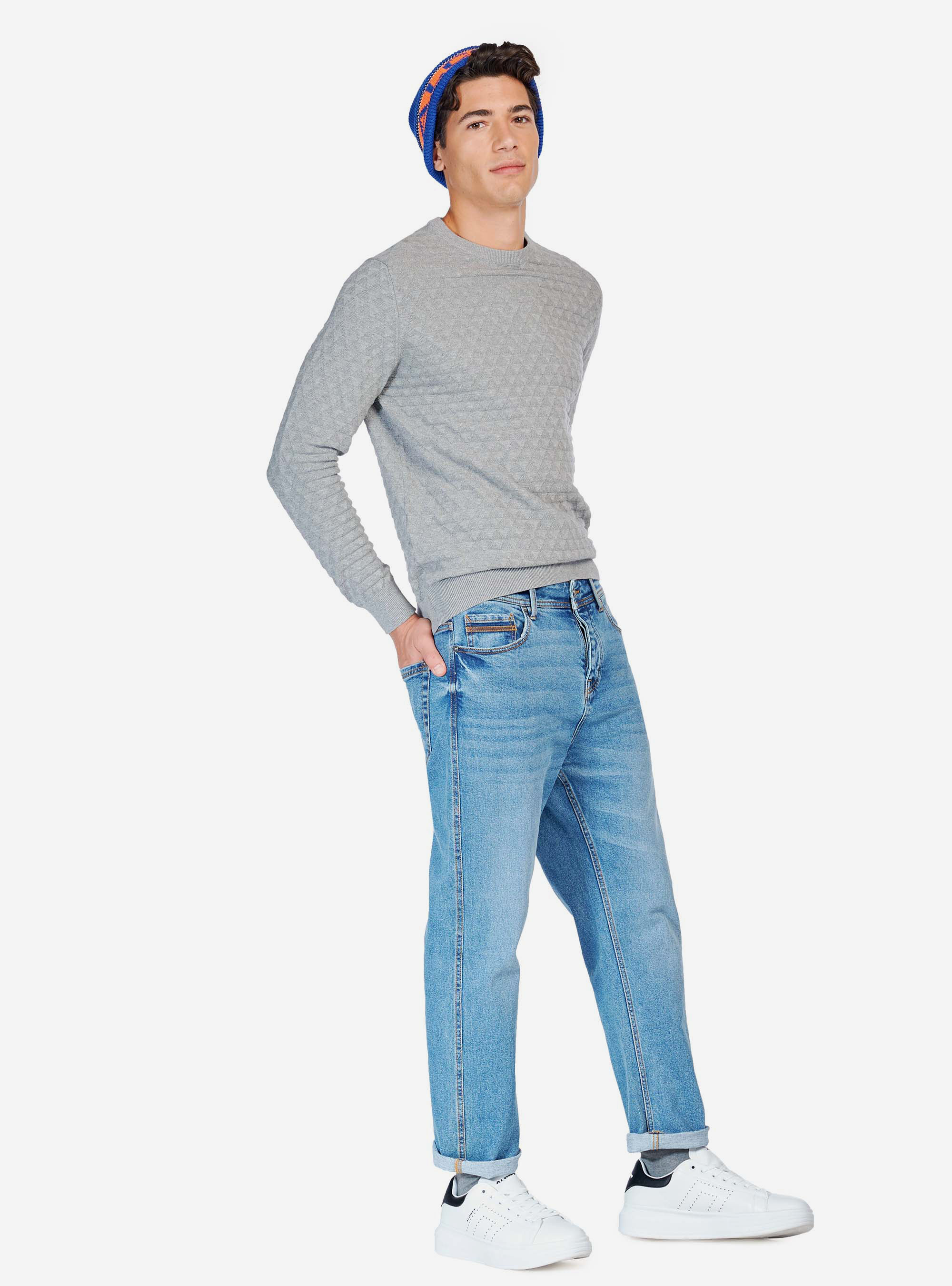 Jeans straight fit, C284 AZZURRE