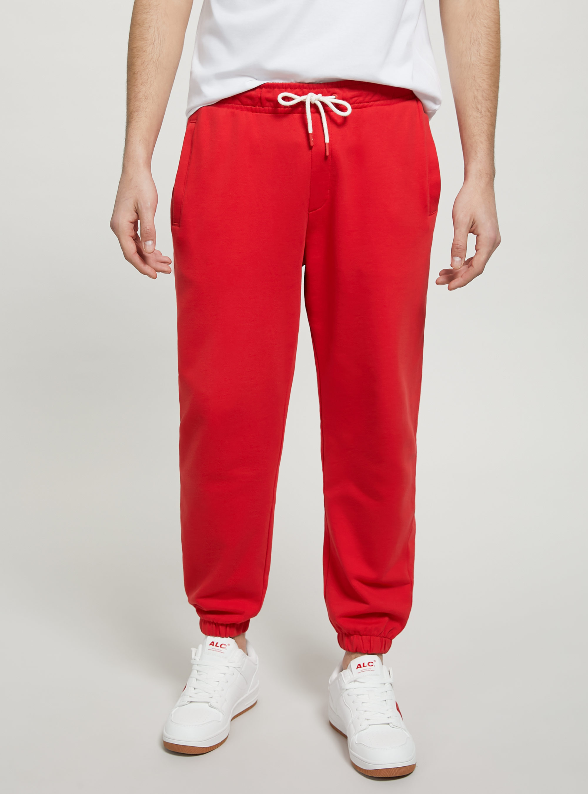 Plush jogger trousers, RD2 RED MEDIUM