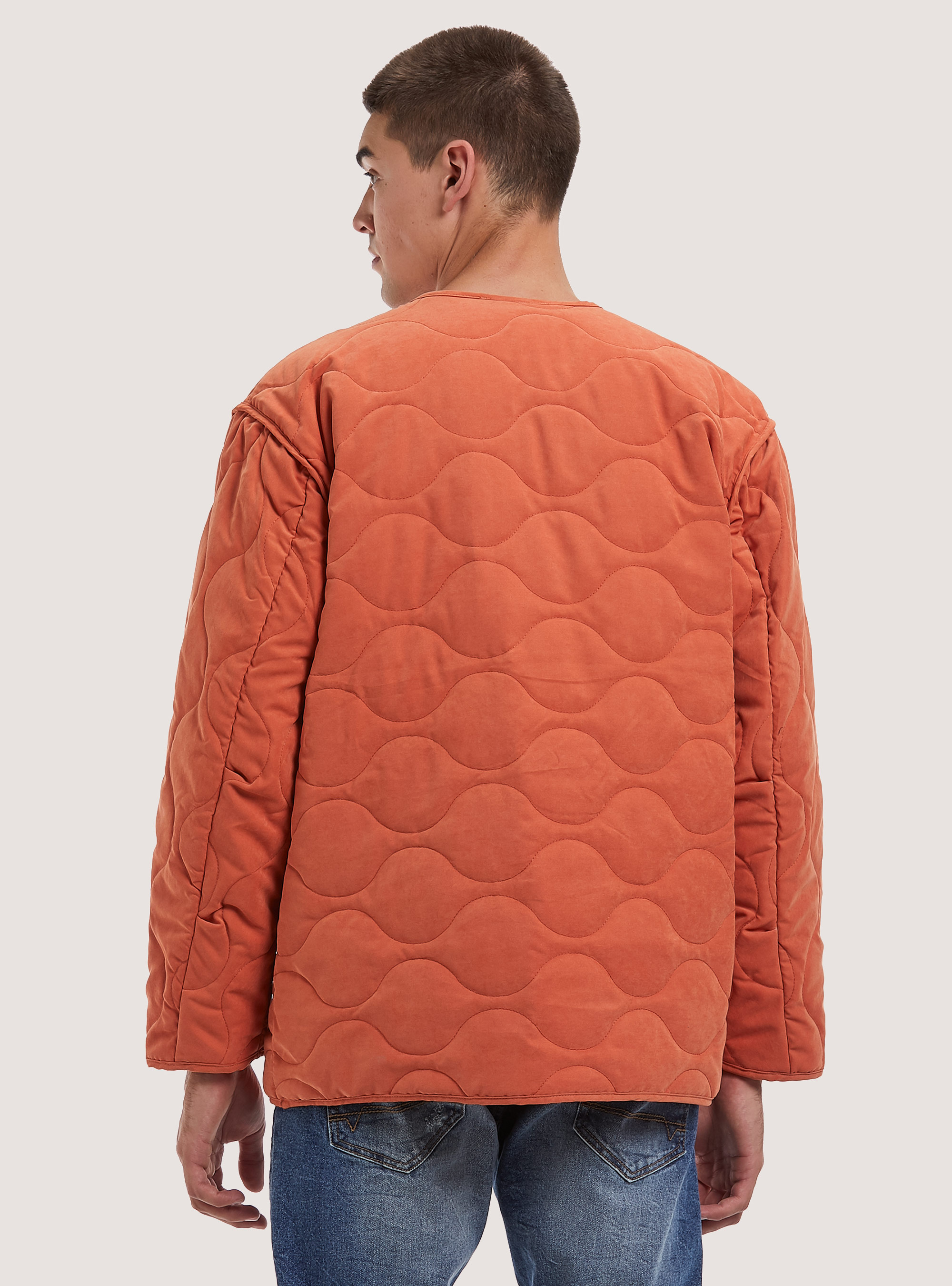 Quilted jacket with recycled padding, OR2 ORANGE MED.