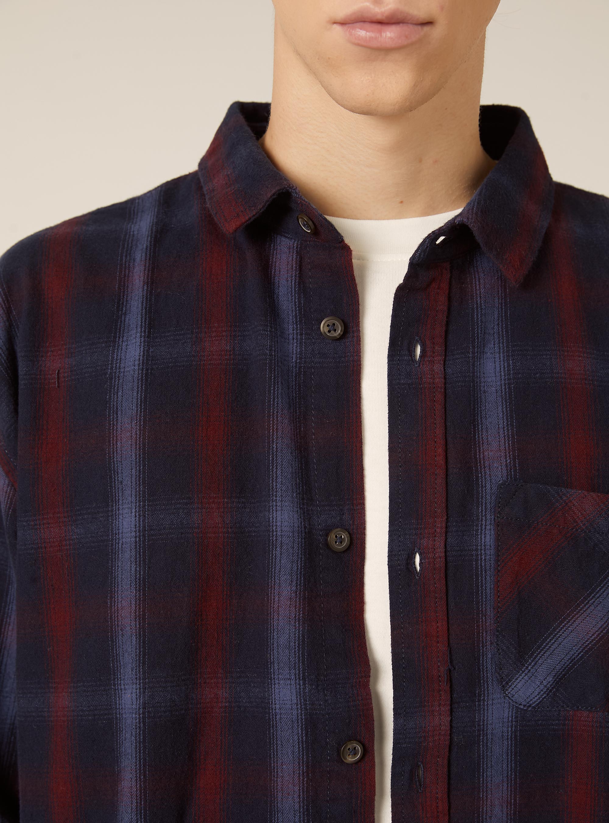 Camisa oversize a cuadros, NA1 NAVY DARK