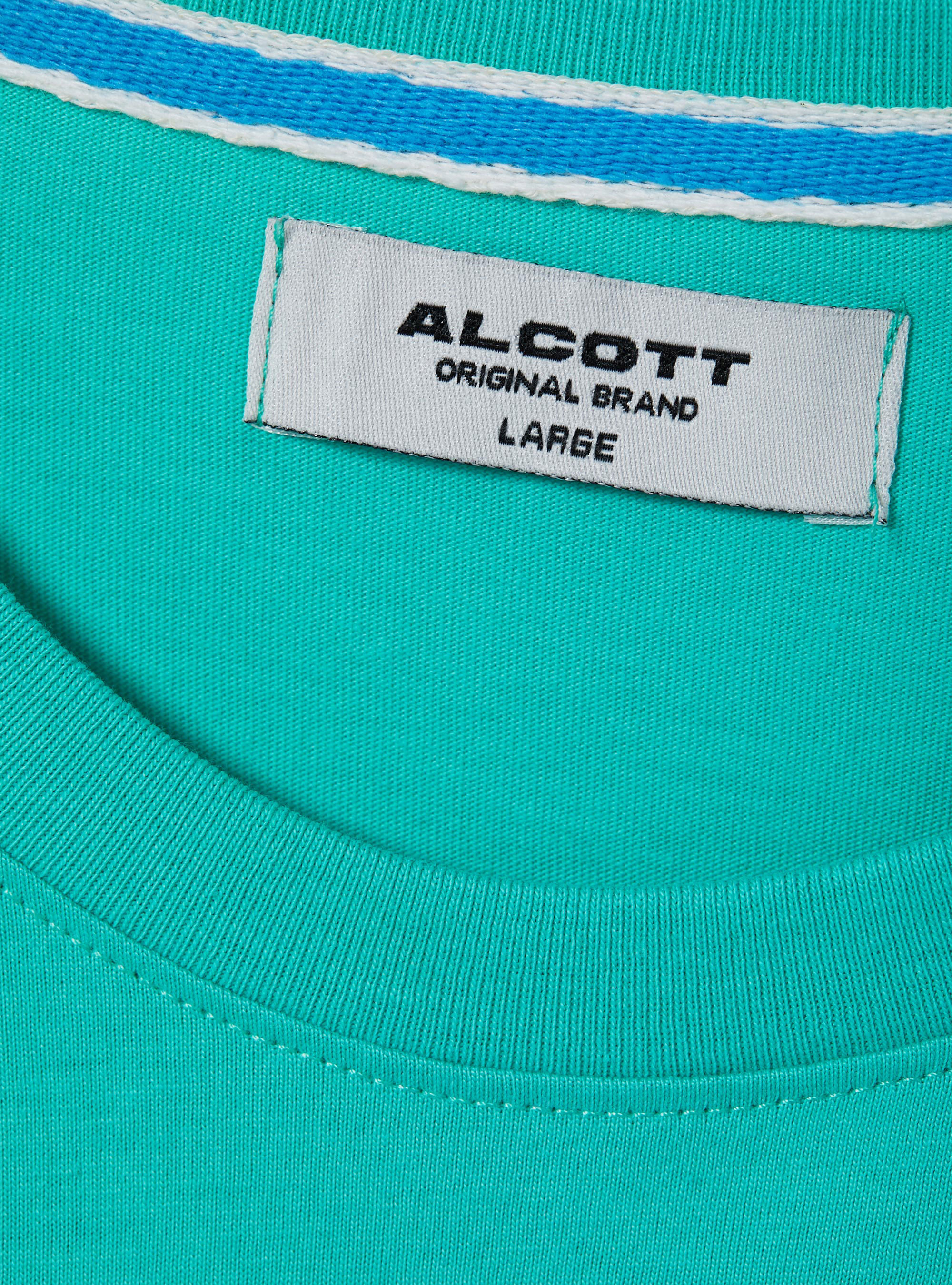 Baumwoll-T-Shirt mit Aufdruck, C0683 LIGHT GREEN