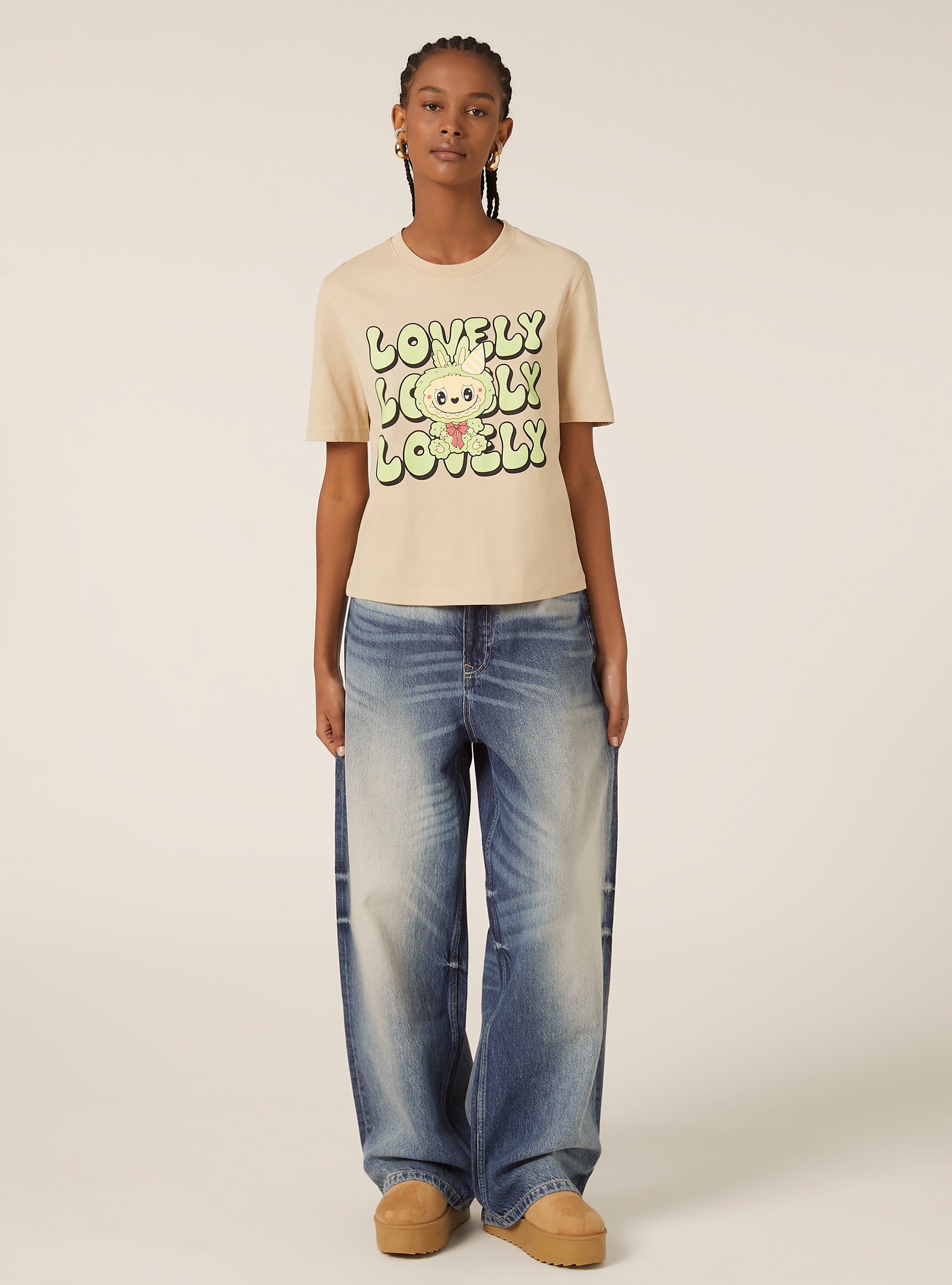 Camiseta The Little Monster Collection, BG3 BEIGE LIGHT