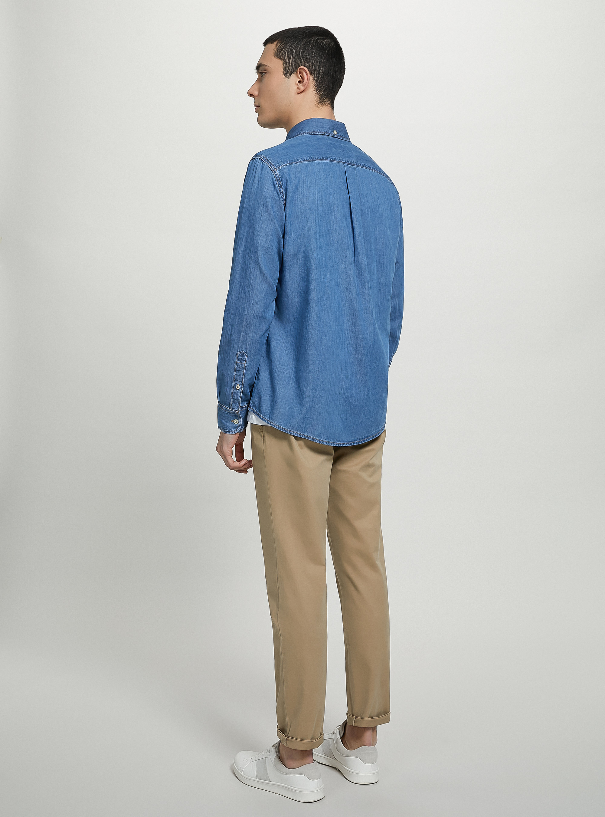 Chemise en jean, D003 MEDIUM BLUE