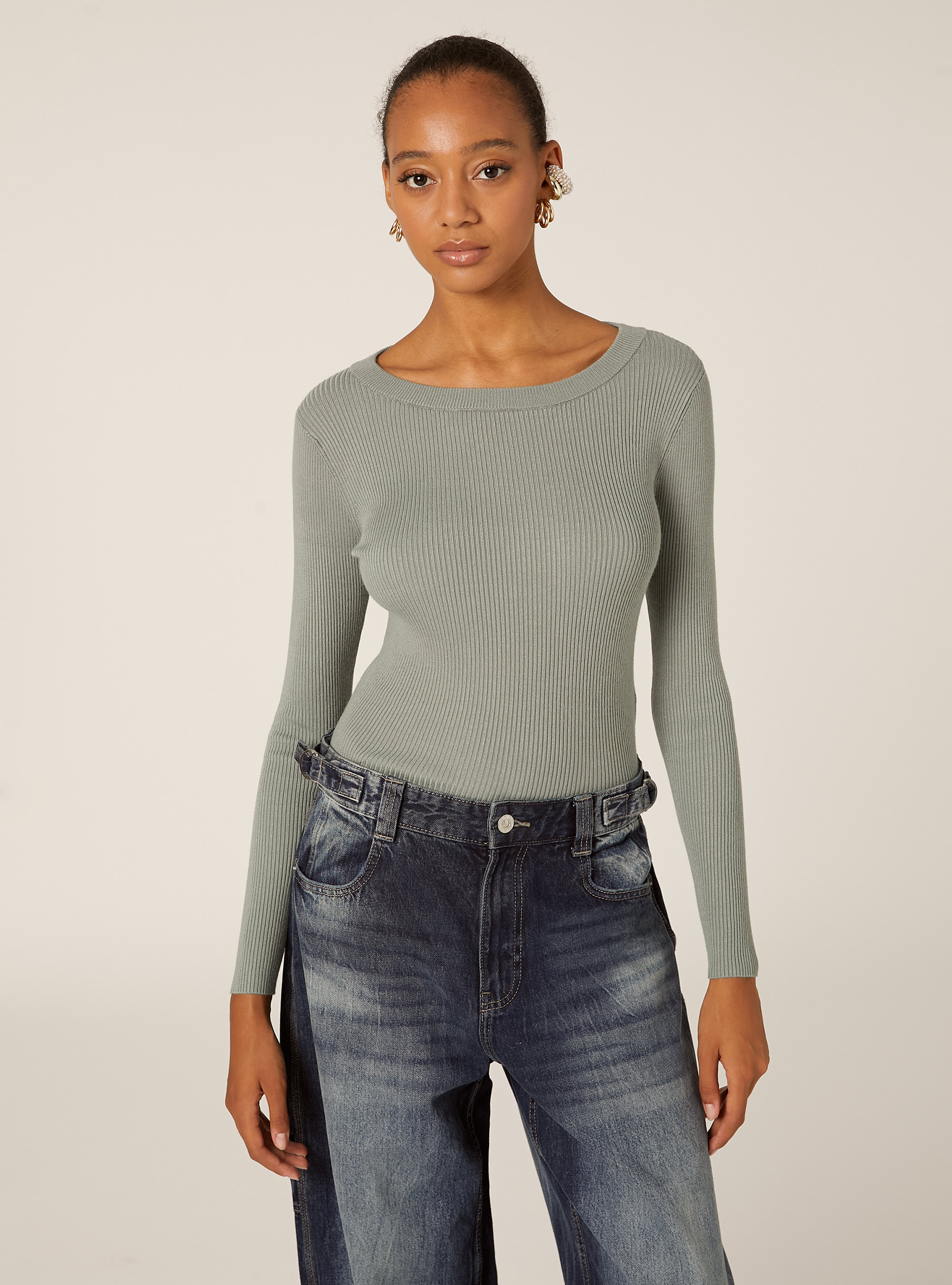 Lightweight ribbed knit, KY3 KAKY LIGHT