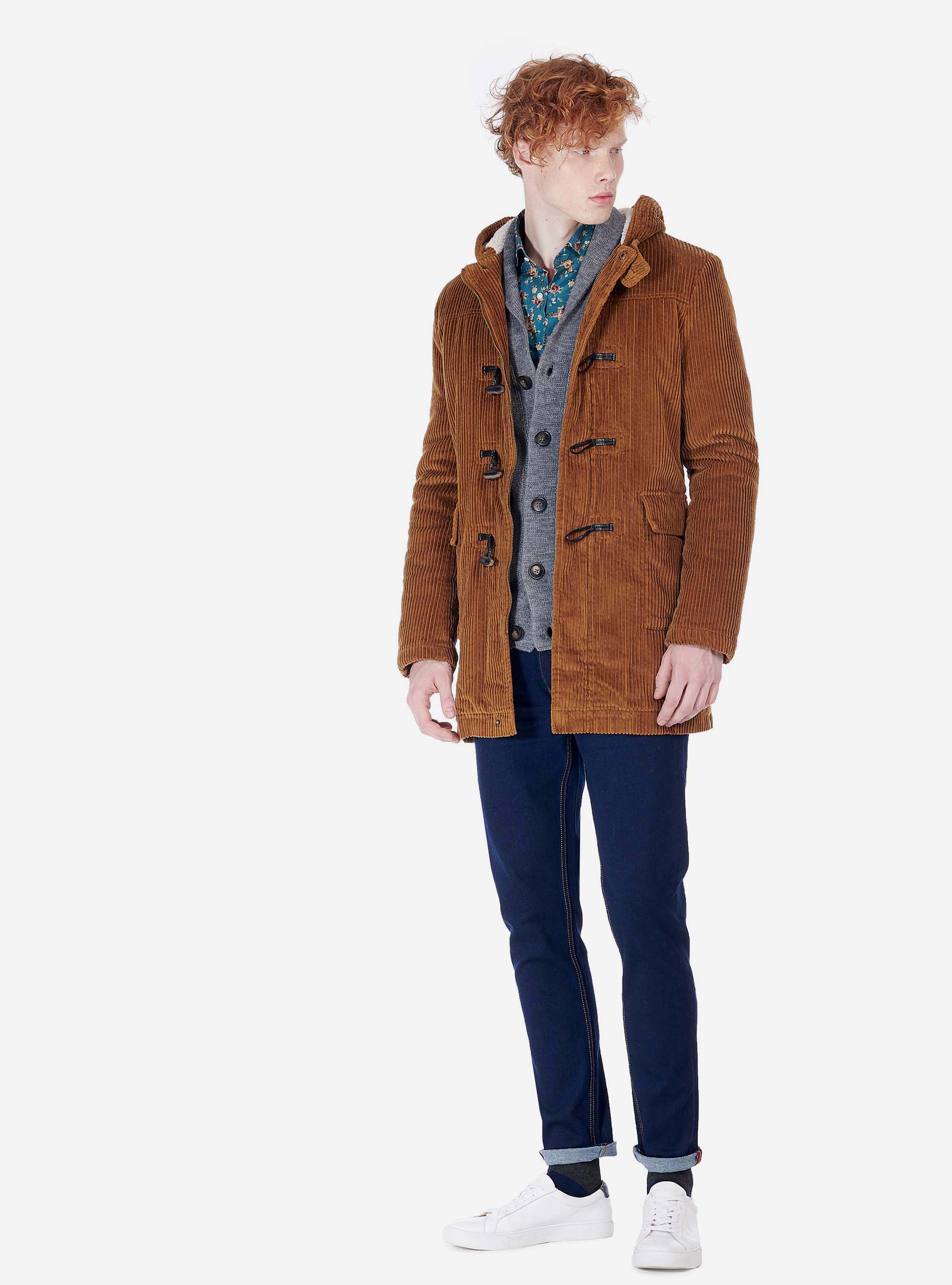 Montgomery in velluto con pelo, TABACCO