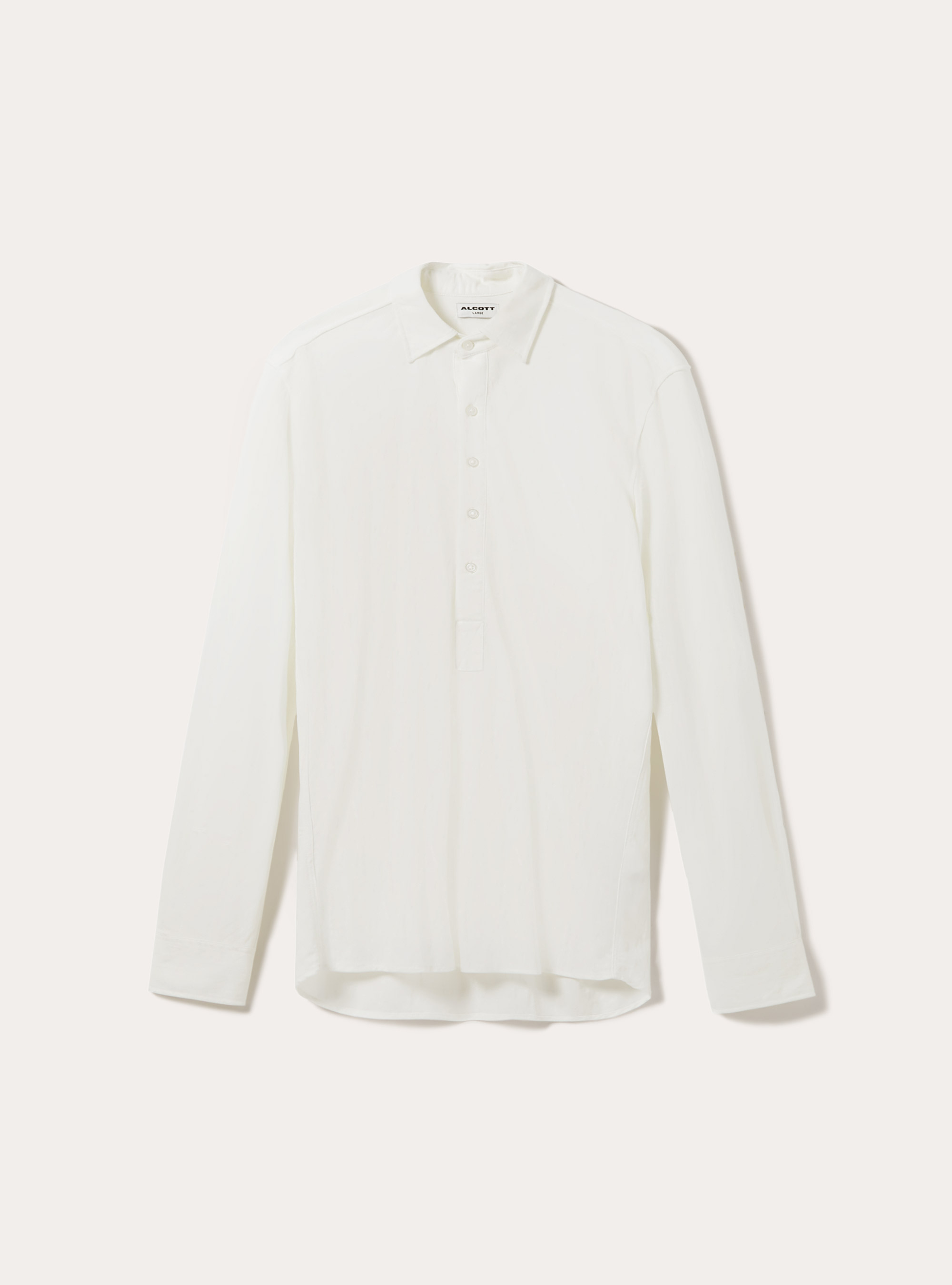 Camisa medio abrochada, WH2 WHITE