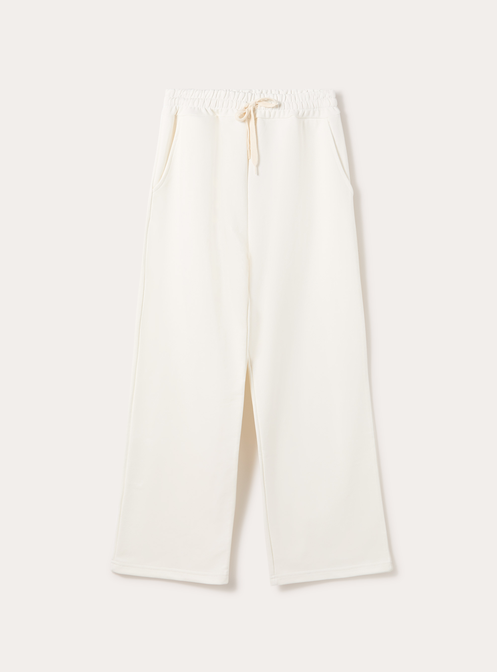 Wide leg jogger pants, WH1 OFF WHITE