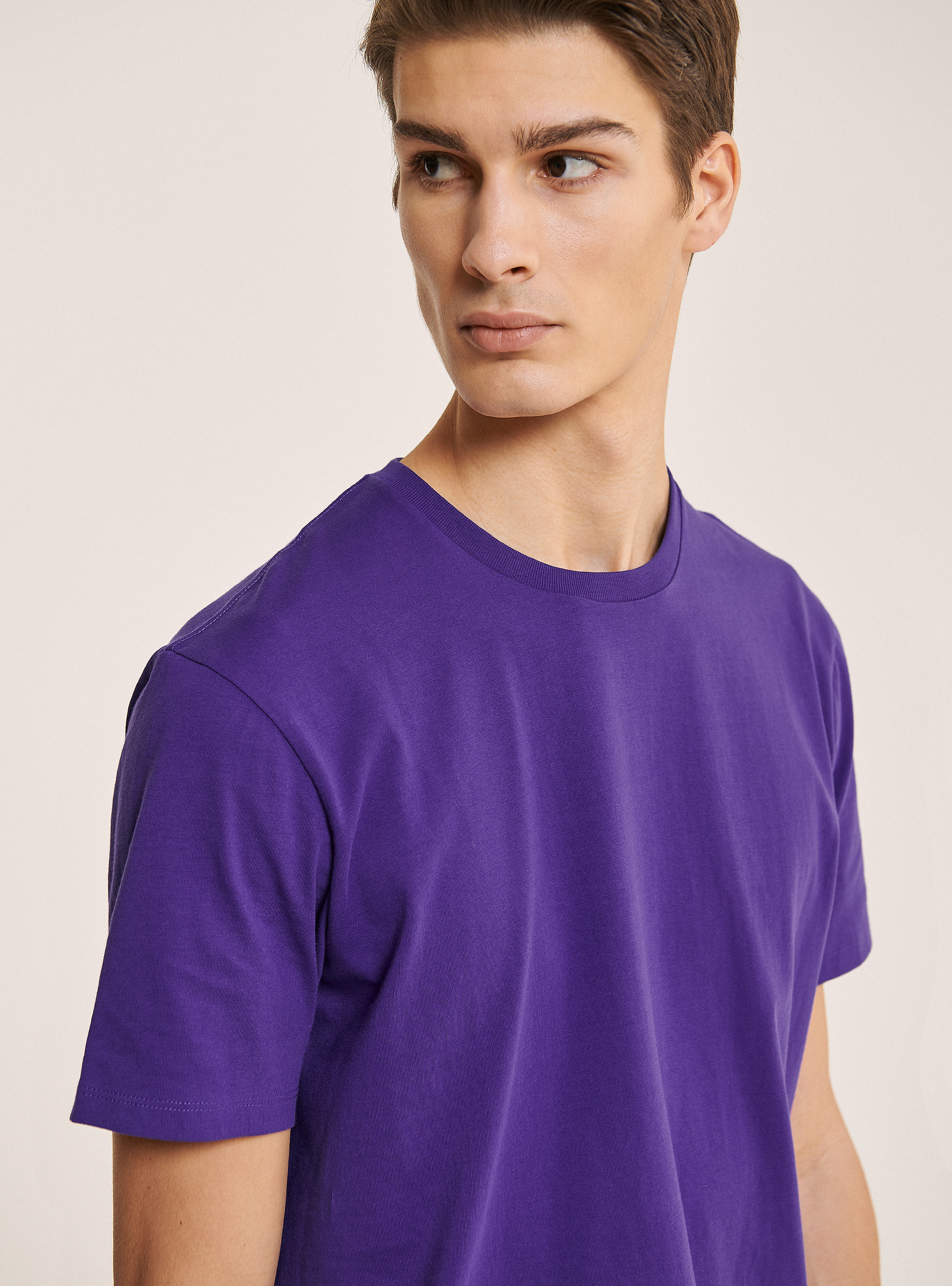 T-shirt basic 100% coton, C399 PURPLE