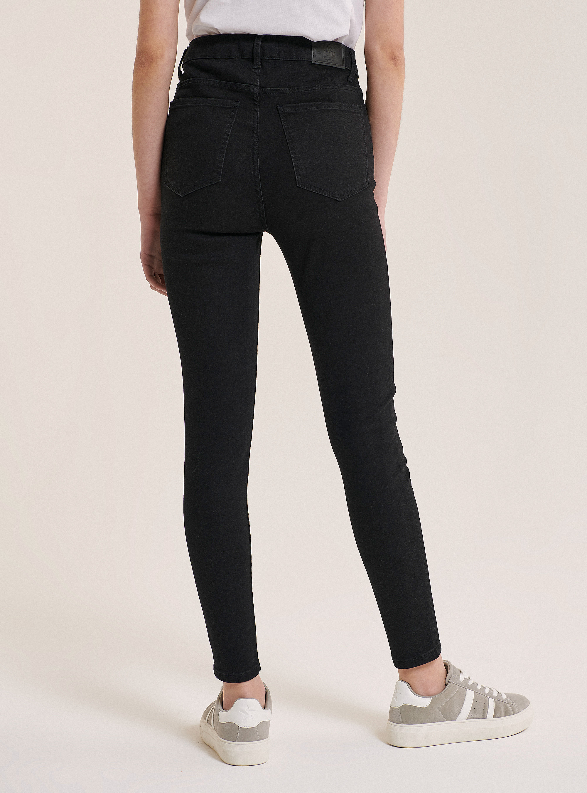 Jeans super hight waist, NERO