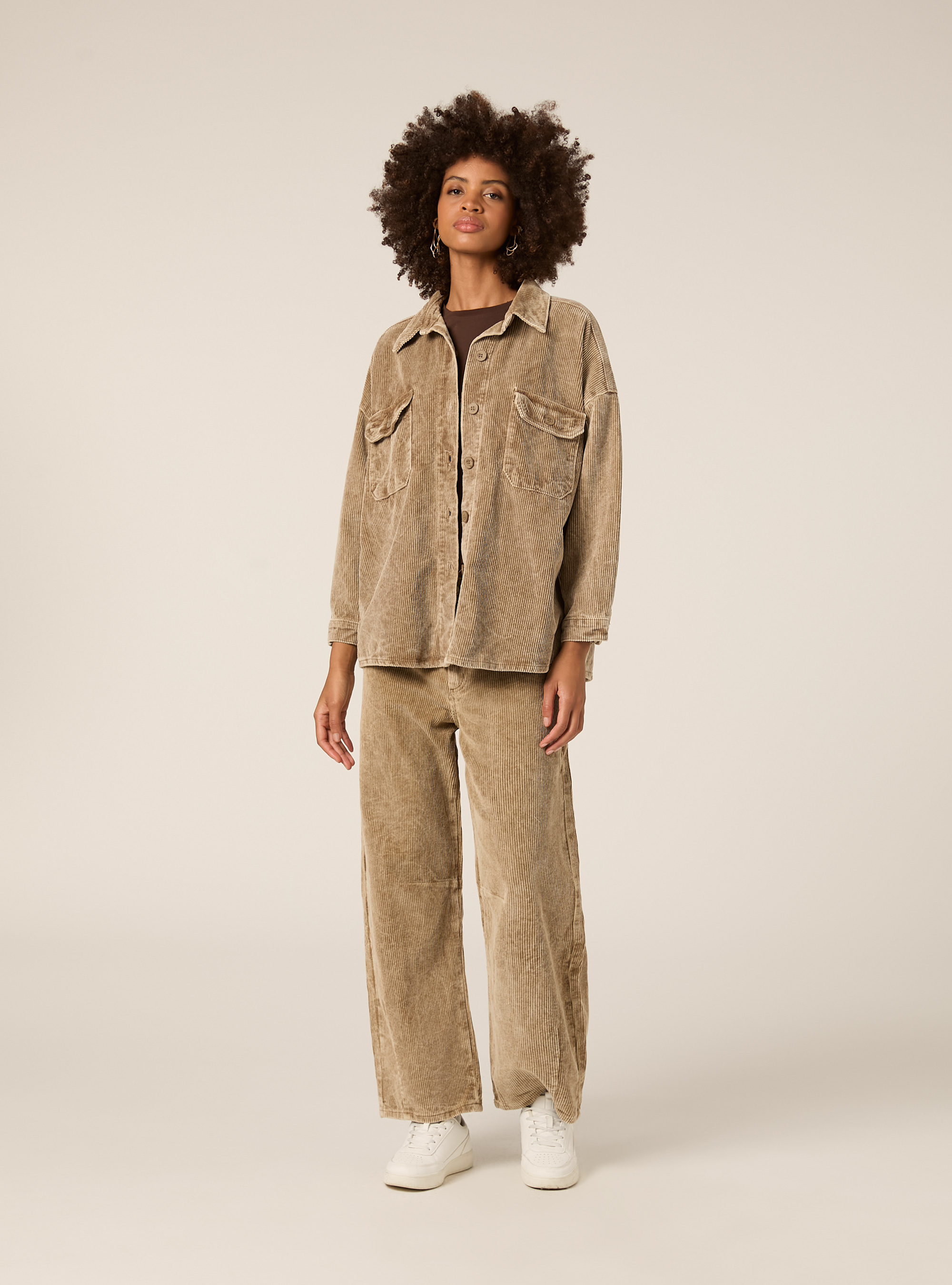 Camisa de pana, BR2 BROWN MEDIUM