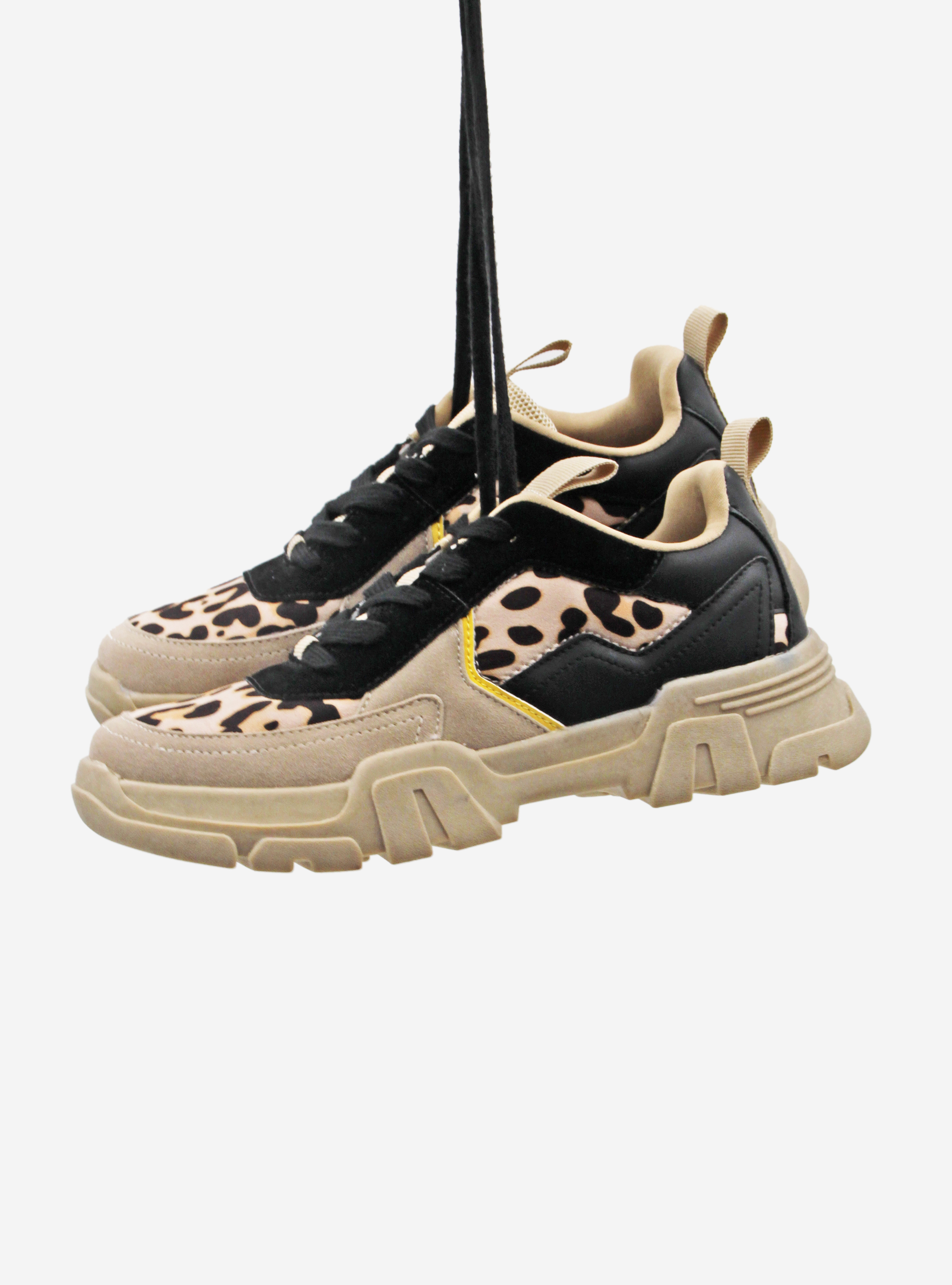 SNEAKERS ANIMALIER, BEIGE