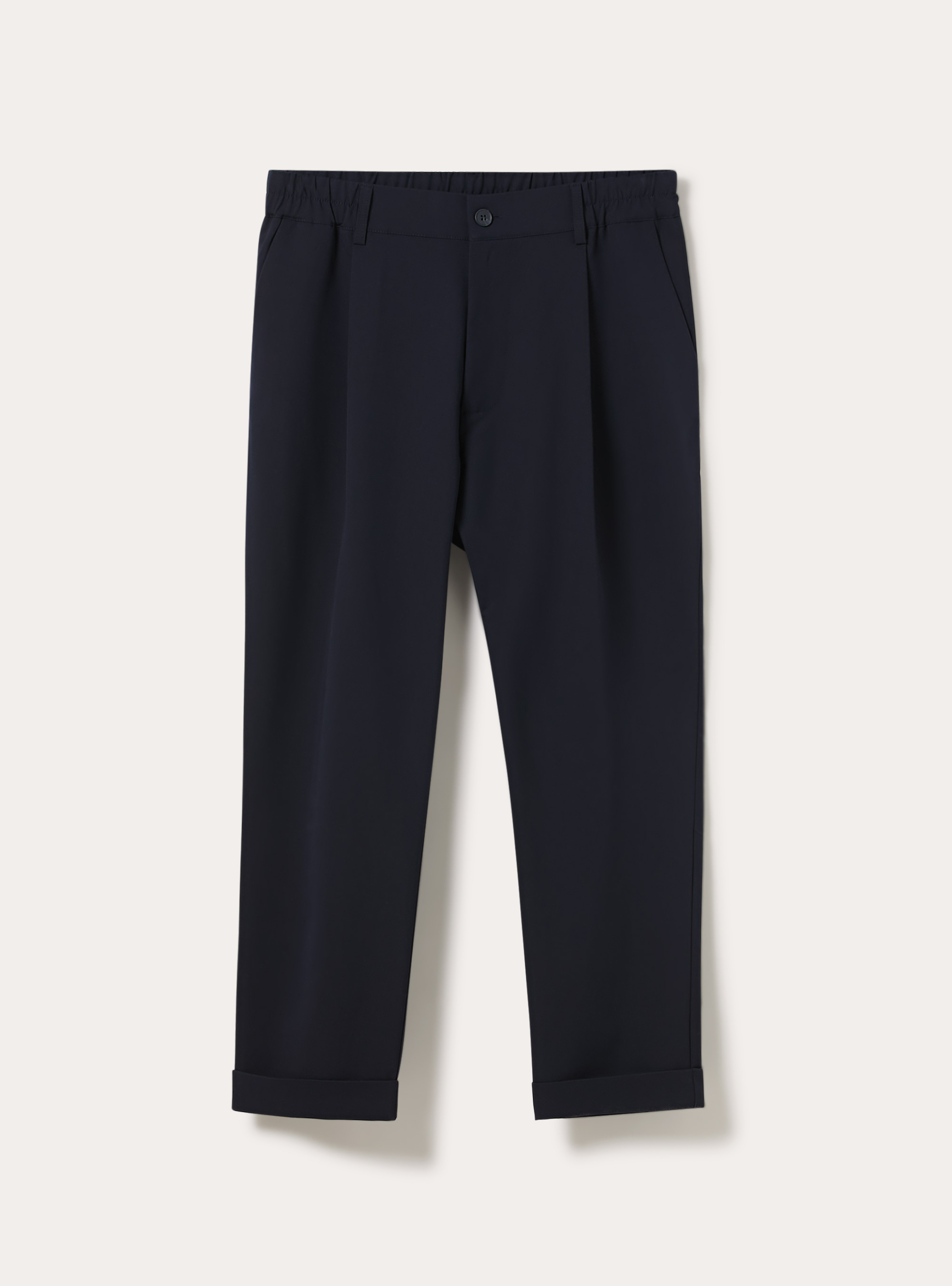 Pantalon carotte &agrave; pinces, NA1 NAVY DARK