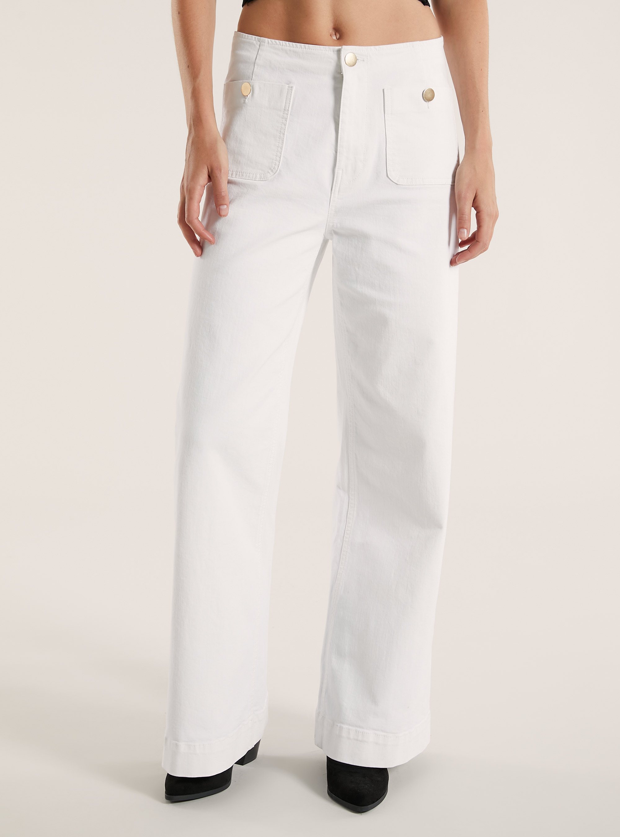 Pantaloni straight fit, WH1 OFF WHITE