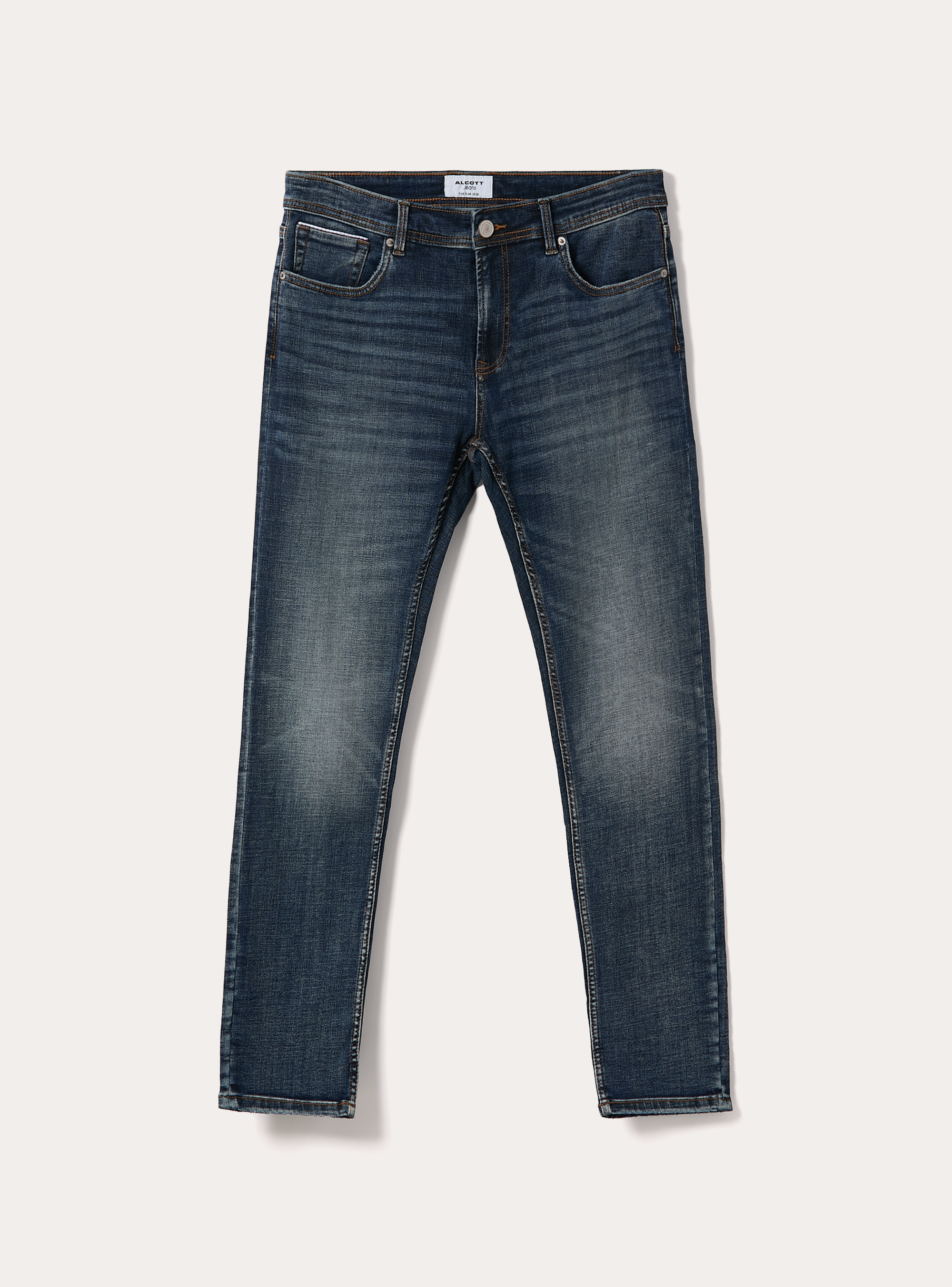 Jeans skinny fit, D001 DEEP BLUE