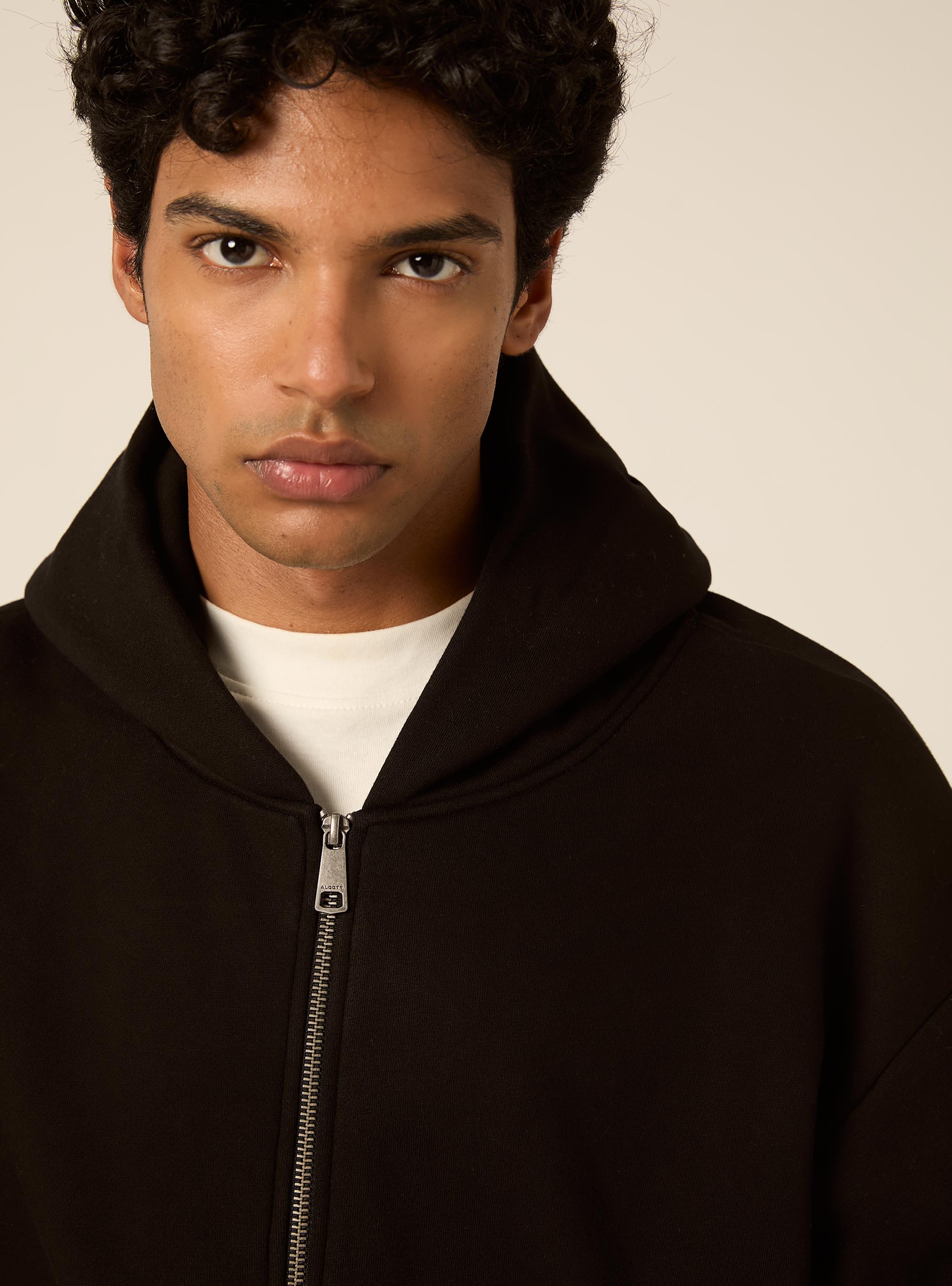 Cardigan basico boxy fit, BK1 BLACK