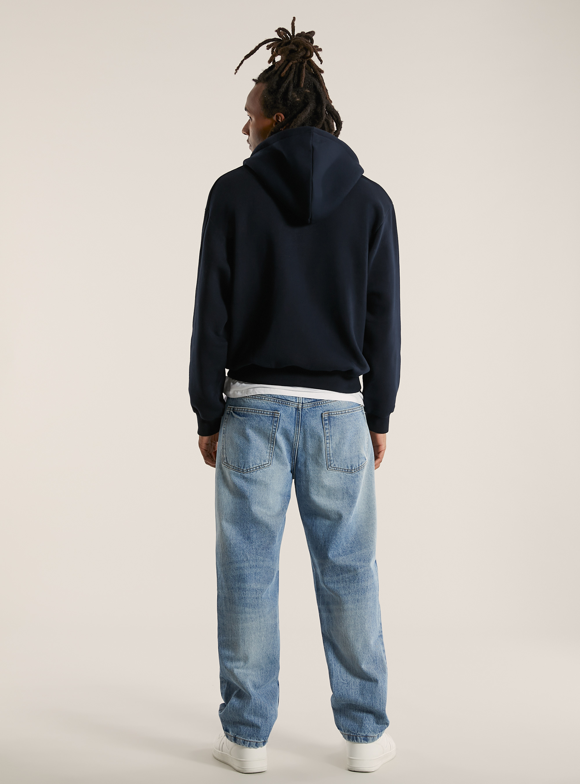 Boxy fit hoodie, NA1 NAVY DARK