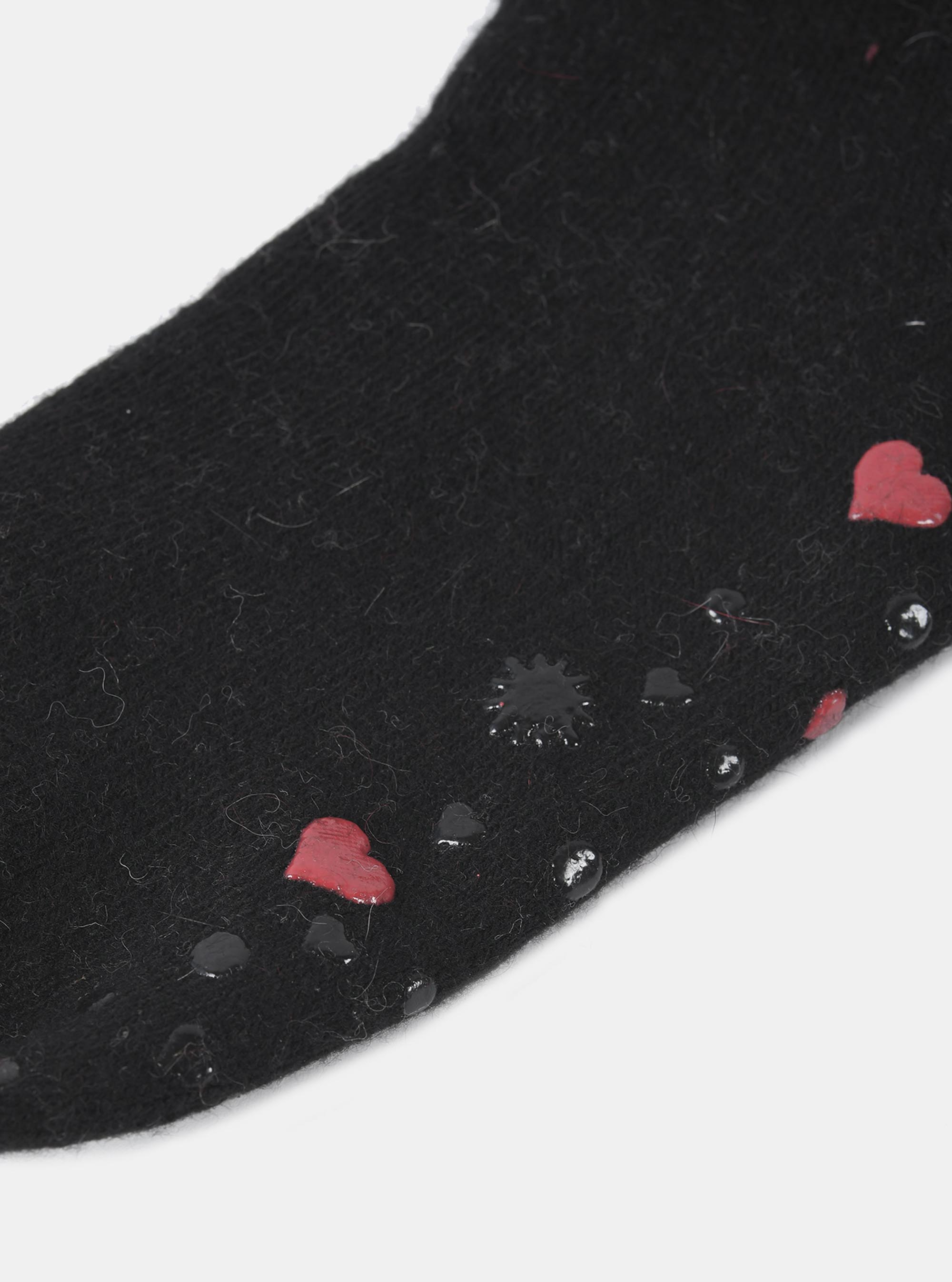 Calzini antiscivolo con pom pom, NERO