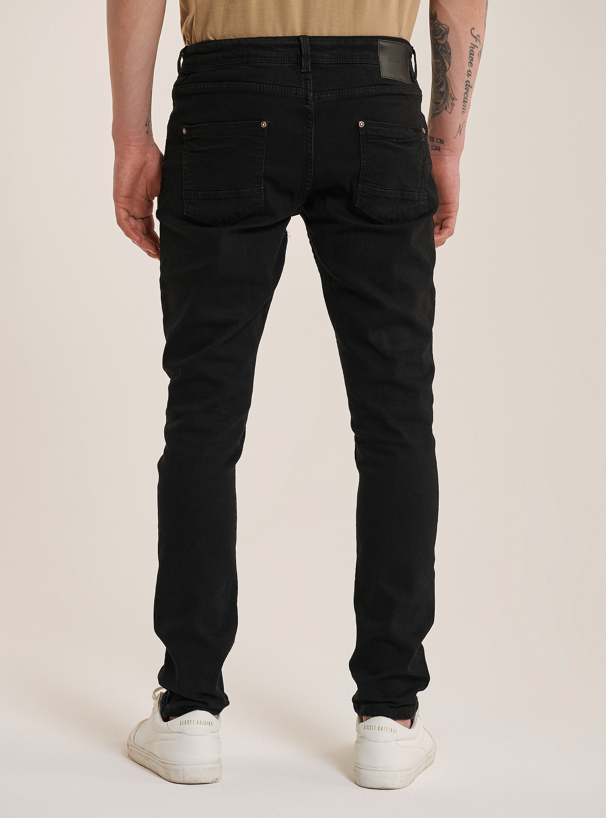 Ultra-dehnbare Skinny Jeans, C101 BLACK