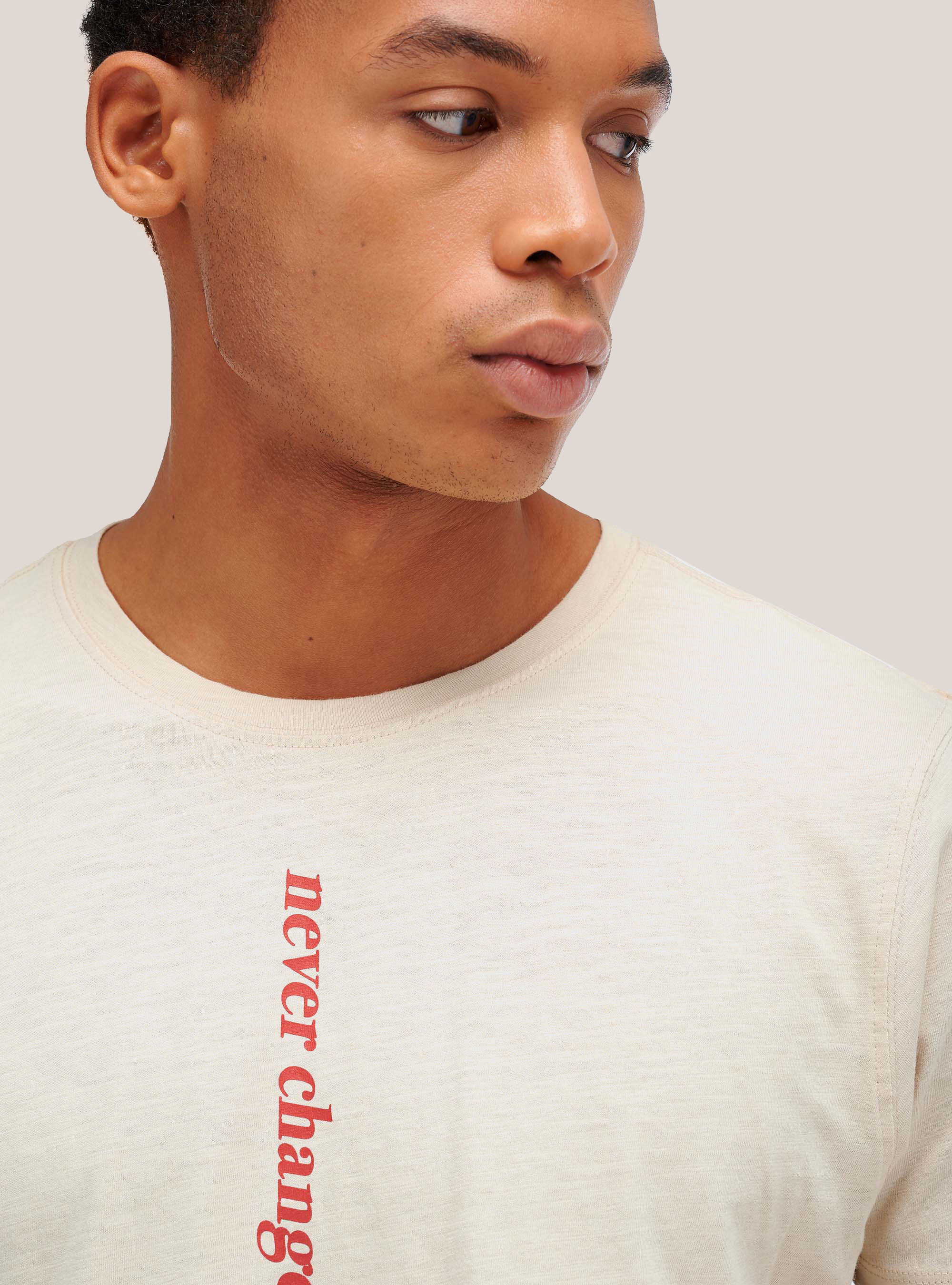 T-shirt essential vestibilité très large, C0050 IVORY MELANGE