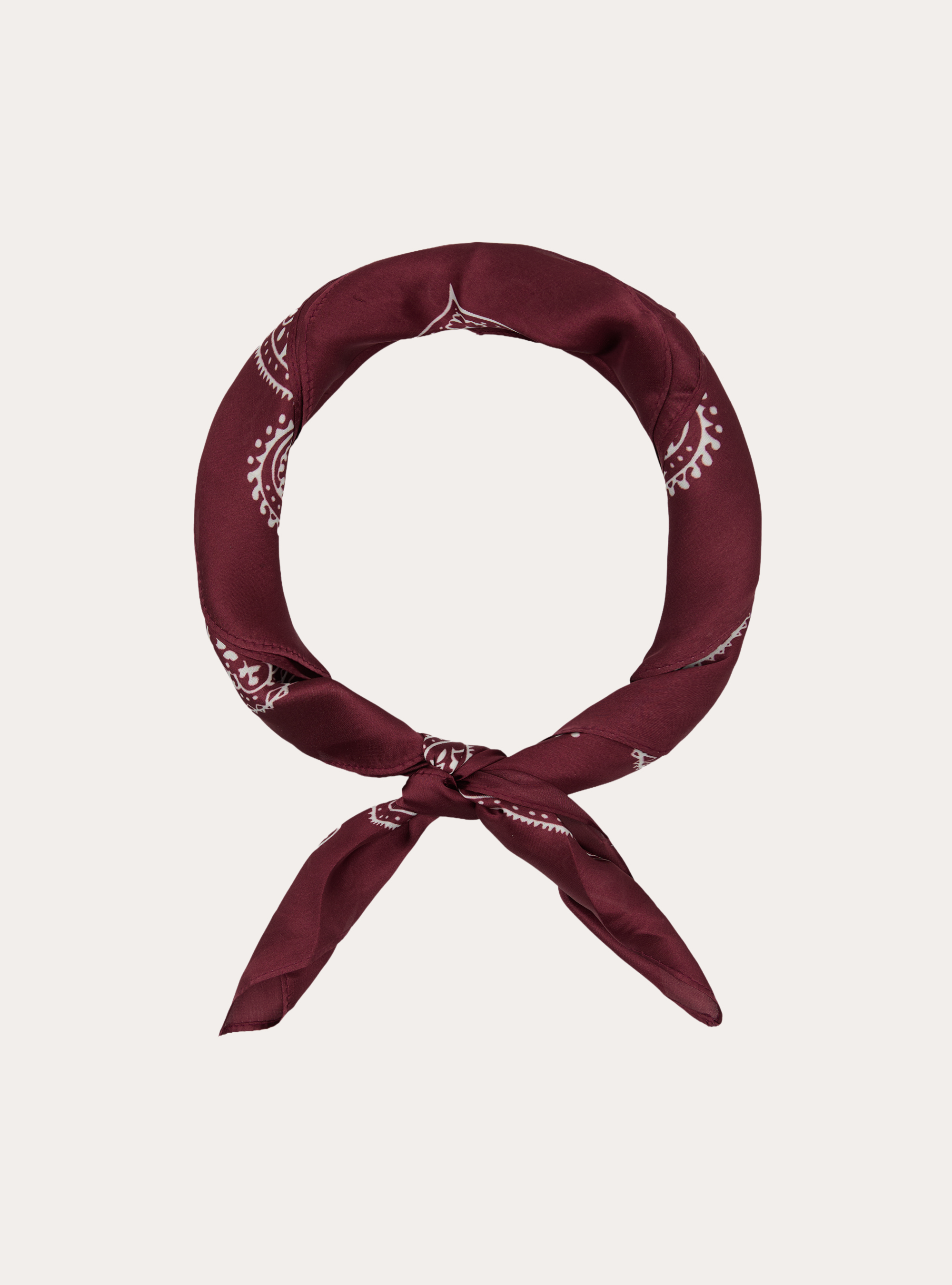 Sciarpa foulard stampato, BO2 BORDEAUX MEDIUM