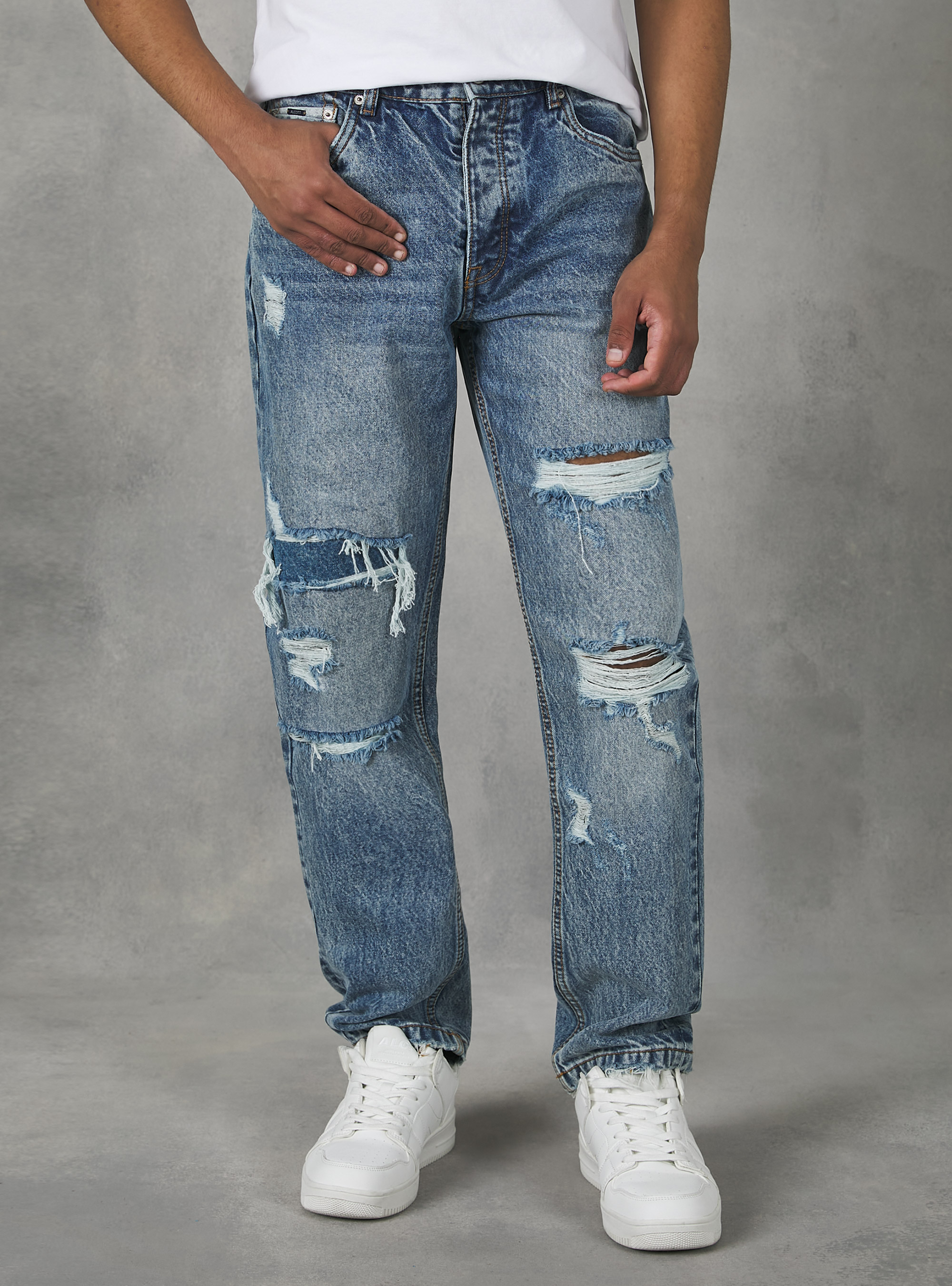 90s slim fit jeans, D003 MEDIUM BLUE