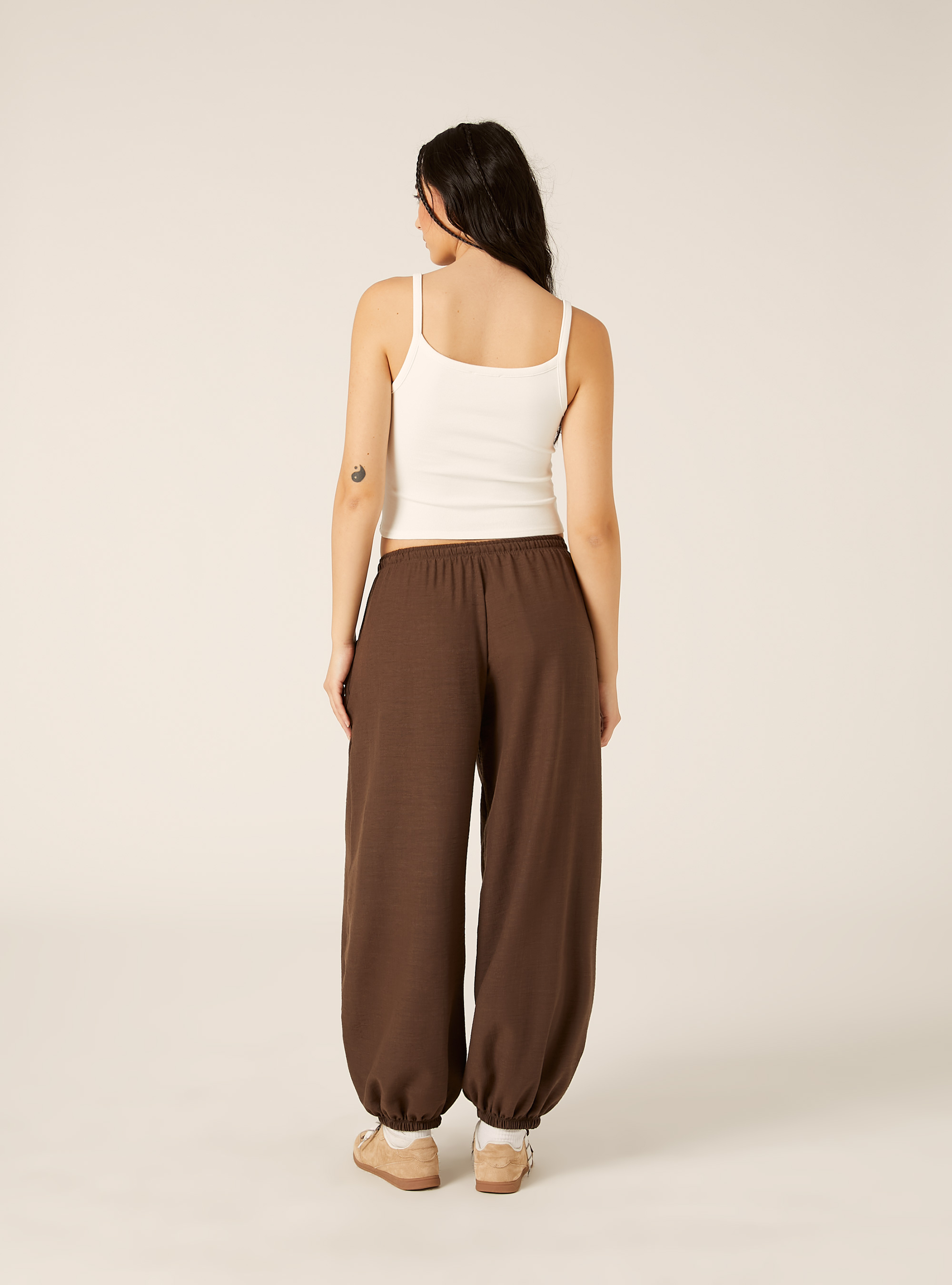 Canotta crop a coste basic, WH3 WHITE