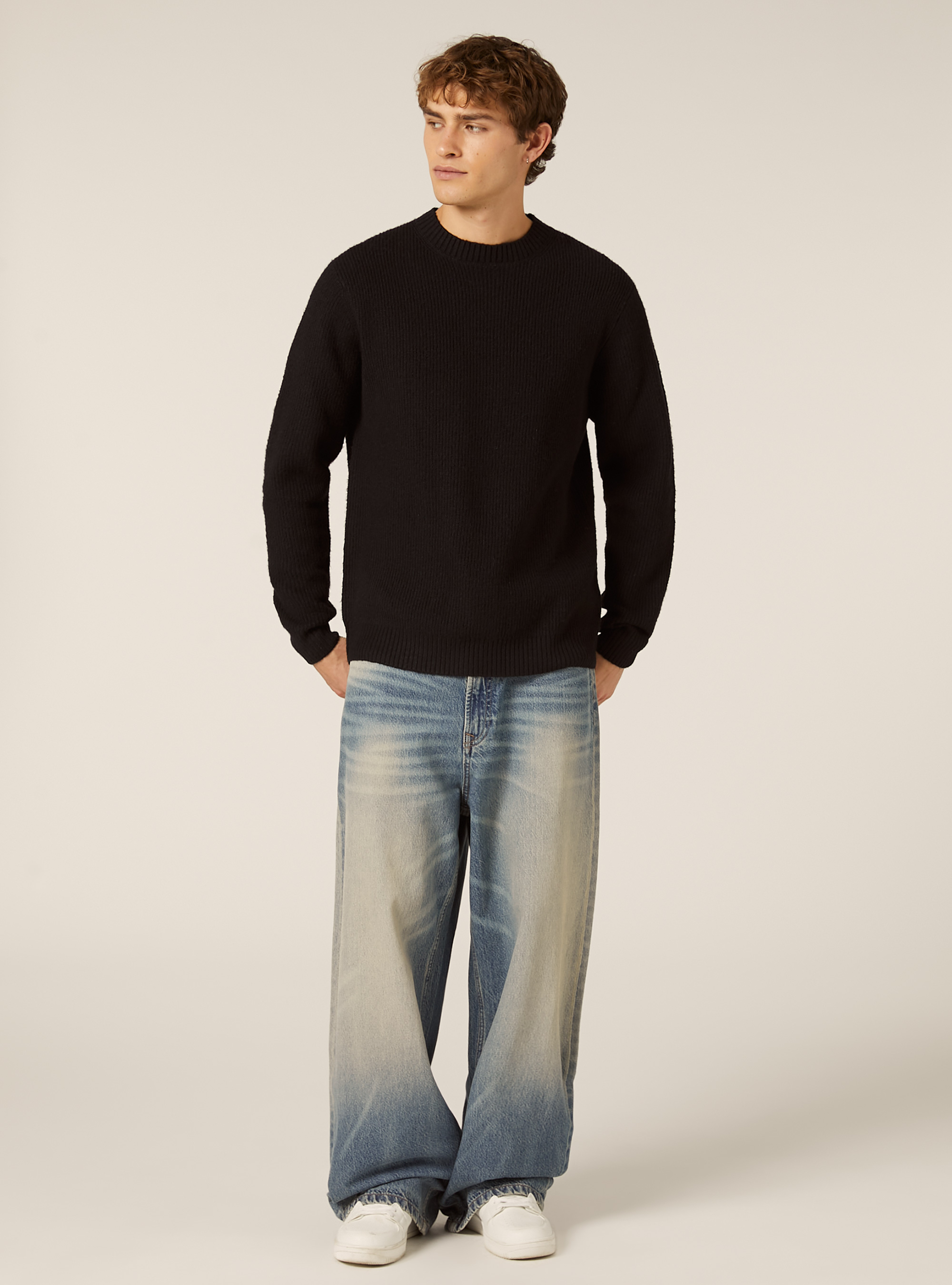 Jersey suave de canalé, NA1 NAVY DARK