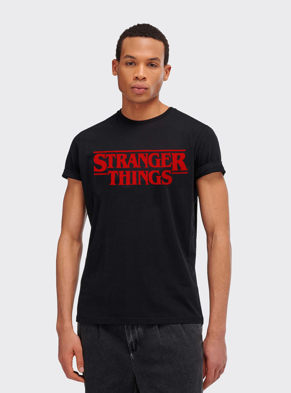 T-shirt Stranger Things by Alcott, C101 BLACK