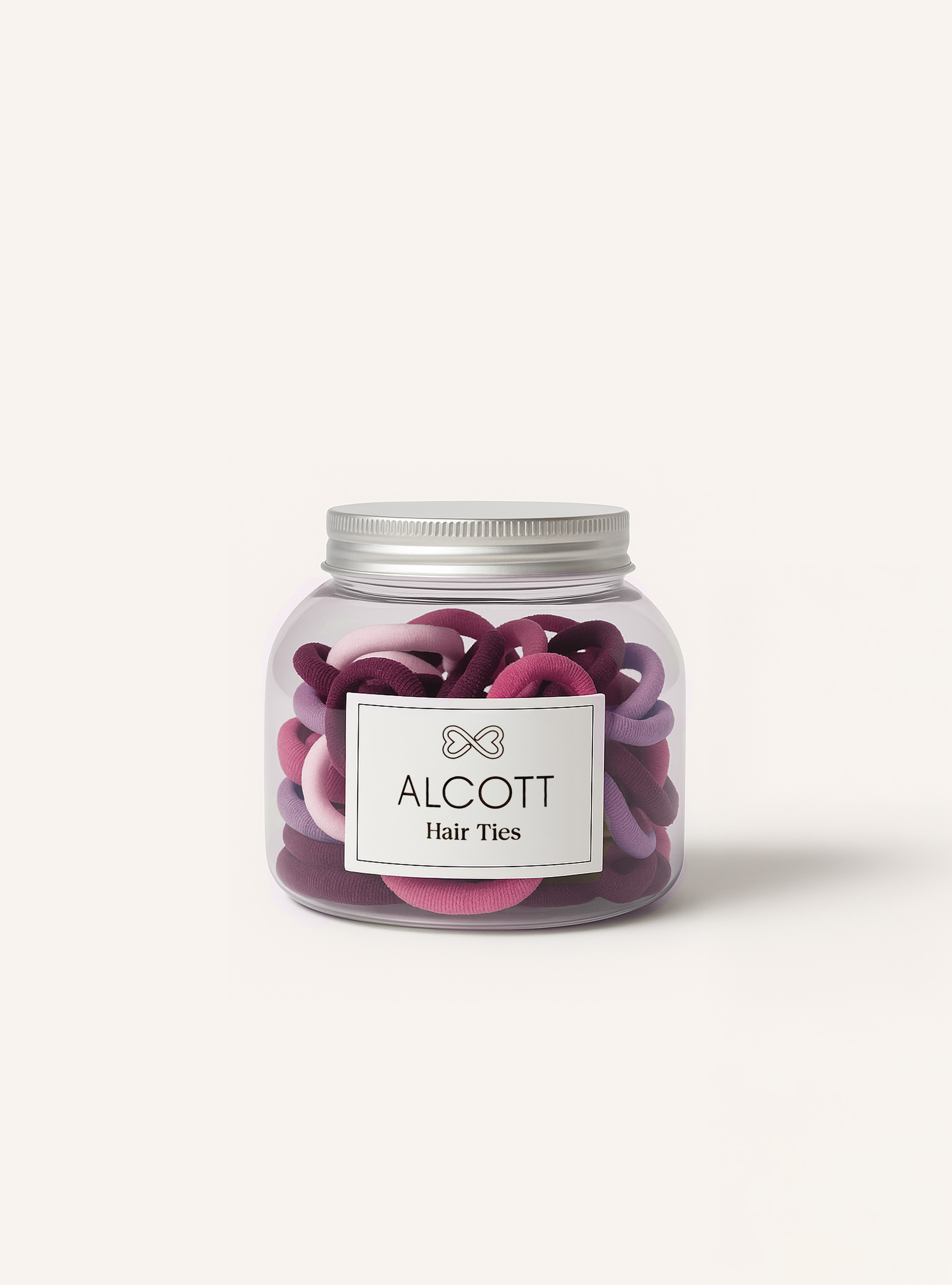 Elásticos para el pelo, PK2 PINK MEDIUM