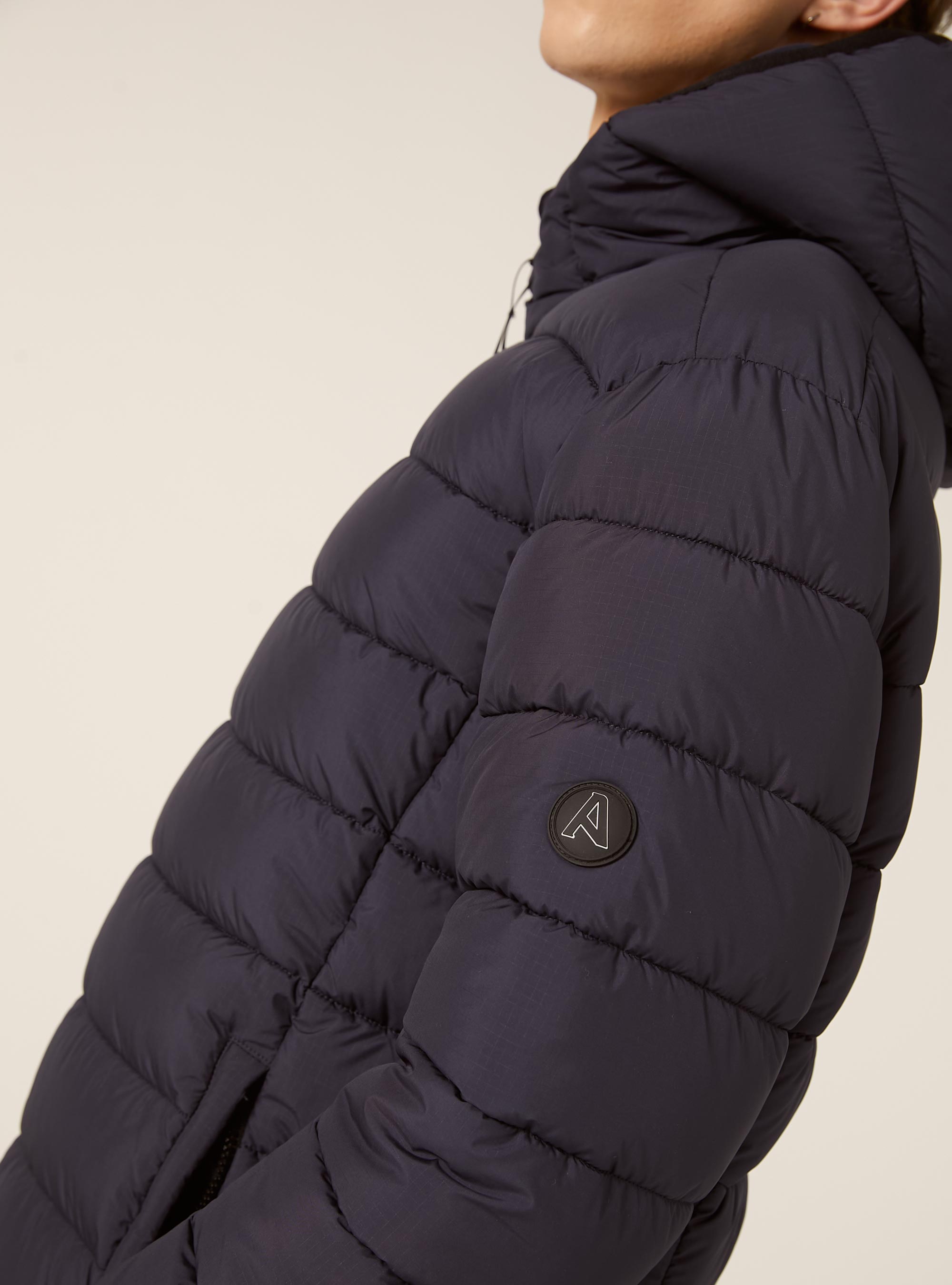Padded jacket with hood, NA1 NAVY DARK