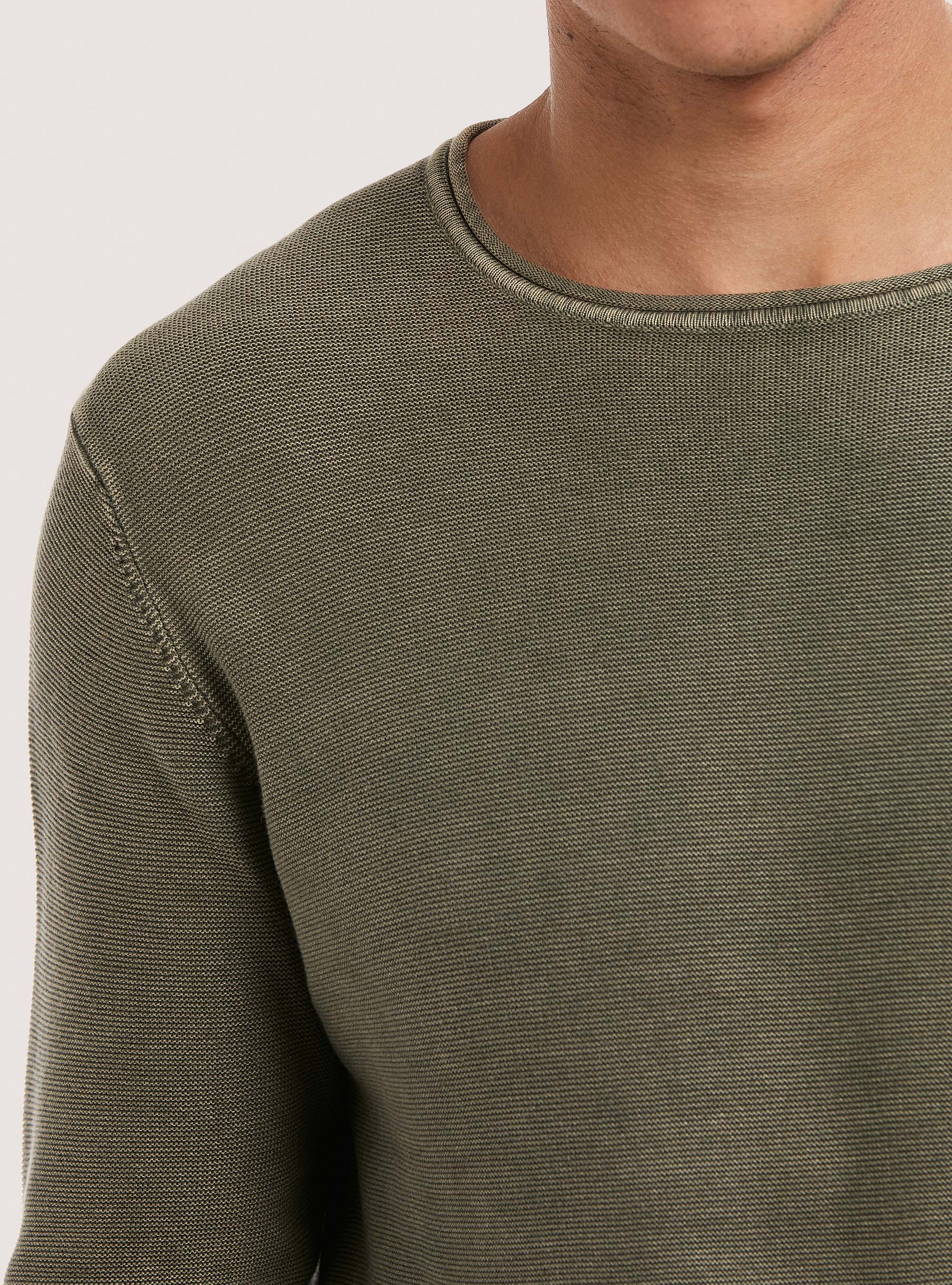 Pullover acidato in cotone, C600 GREEN