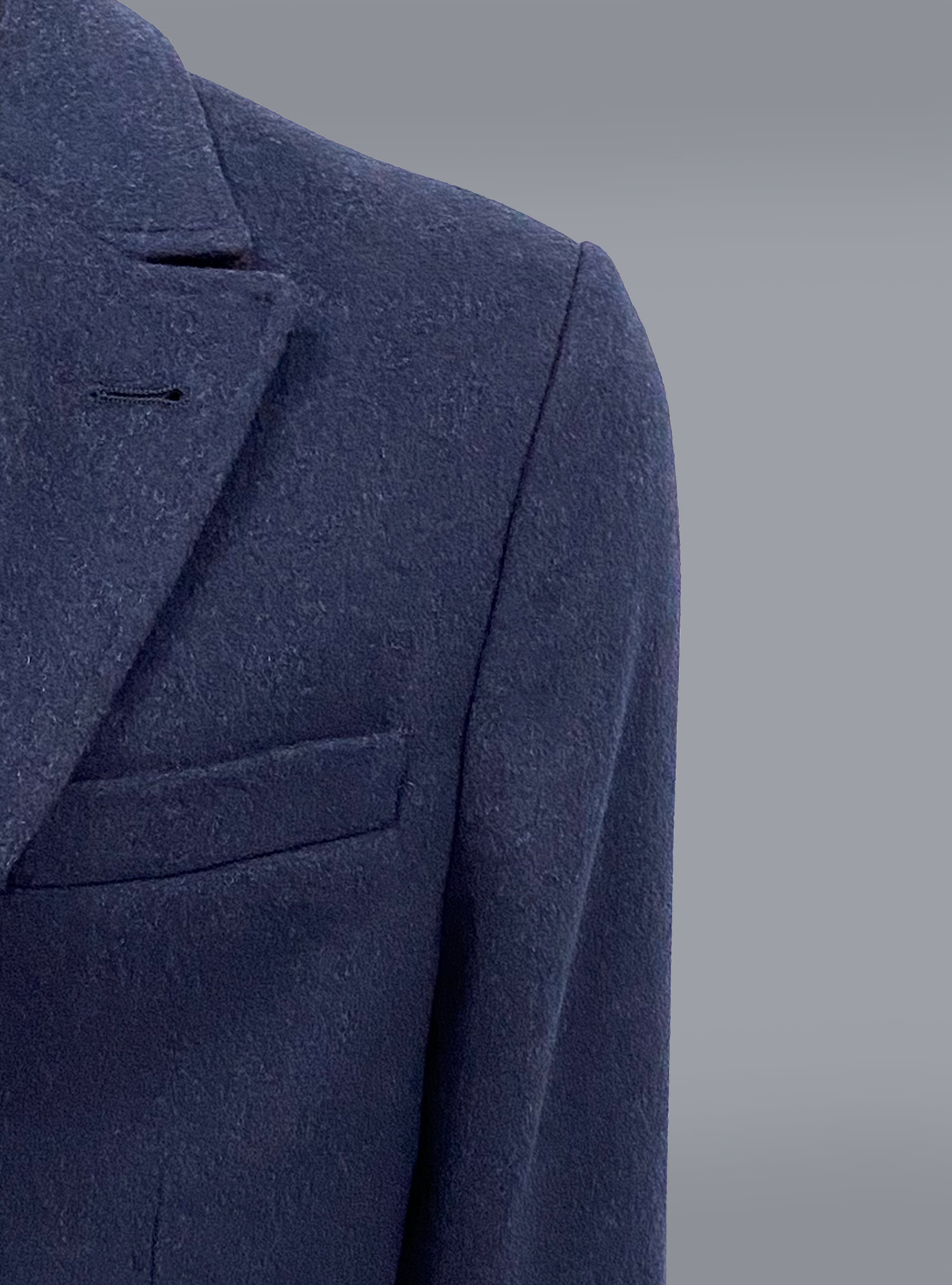 Cappotto misto lana, BLUE NAVY