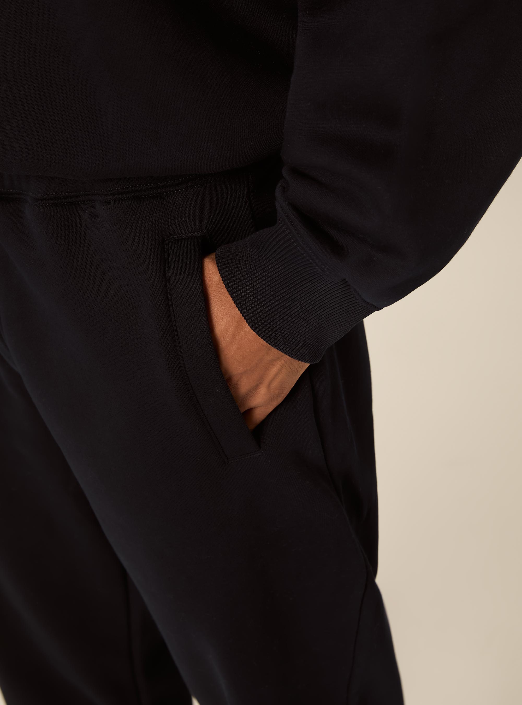 Jogger basico con coulisse ed elastico in vita, NA1 NAVY DARK