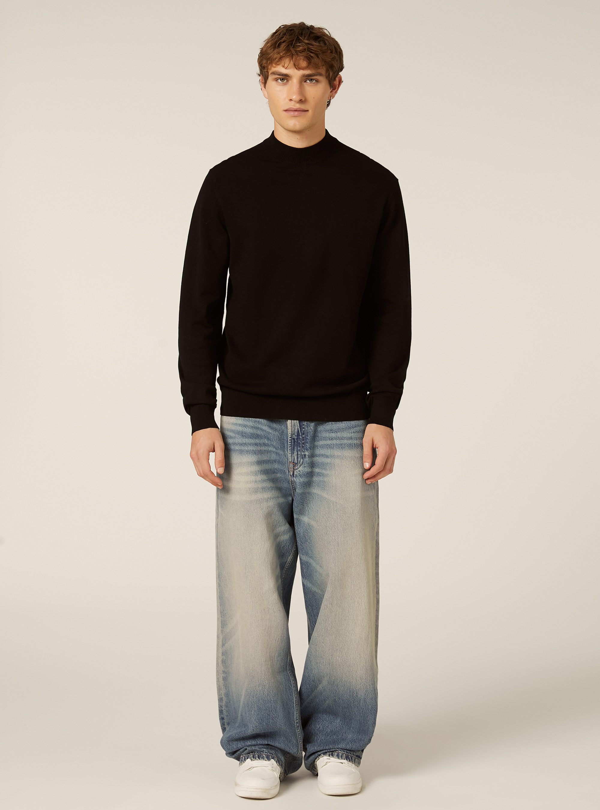 Jersey de cuello medio, BK1 BLACK