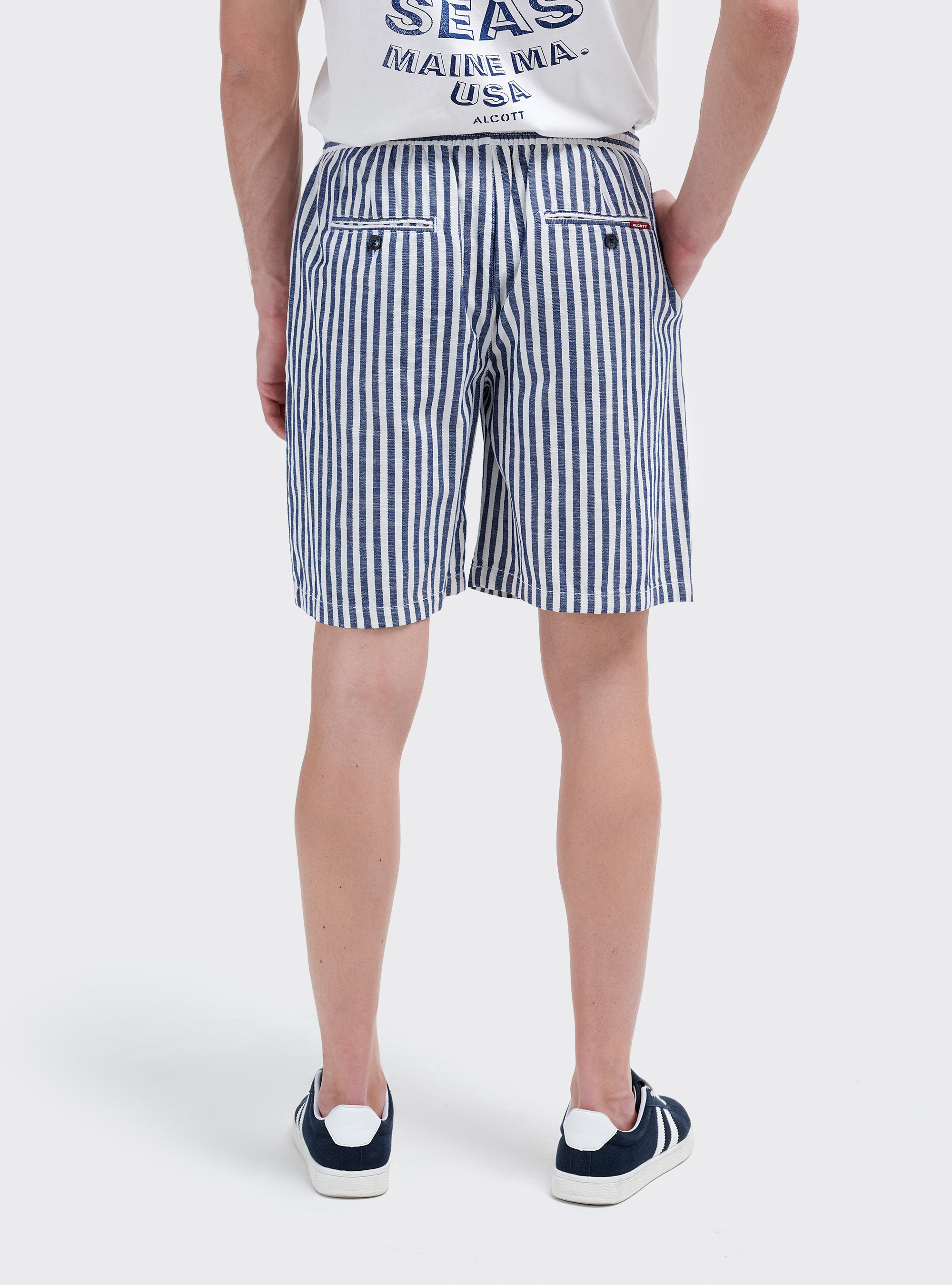 Bermuda in twill, MULTICOLORE