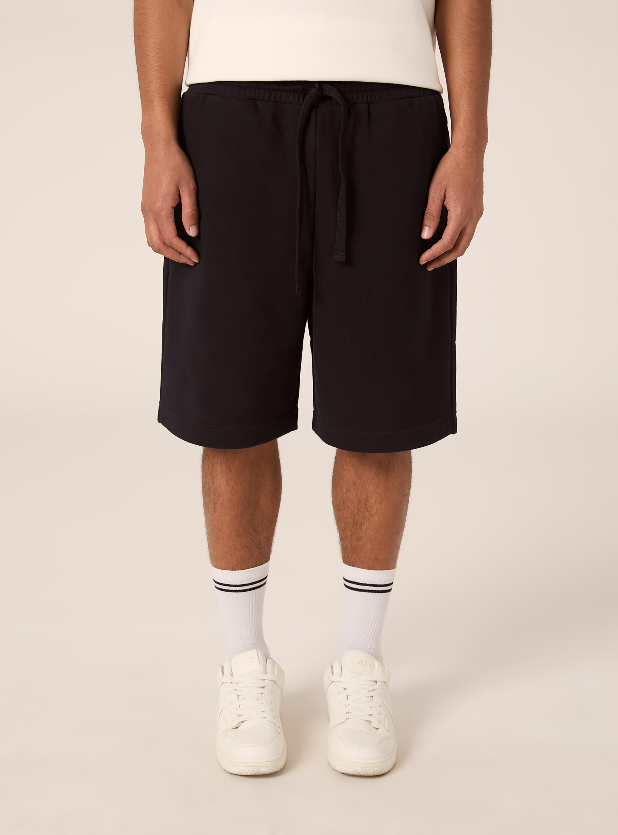 Bermuda  basico in felpa, NA1 NAVY DARK