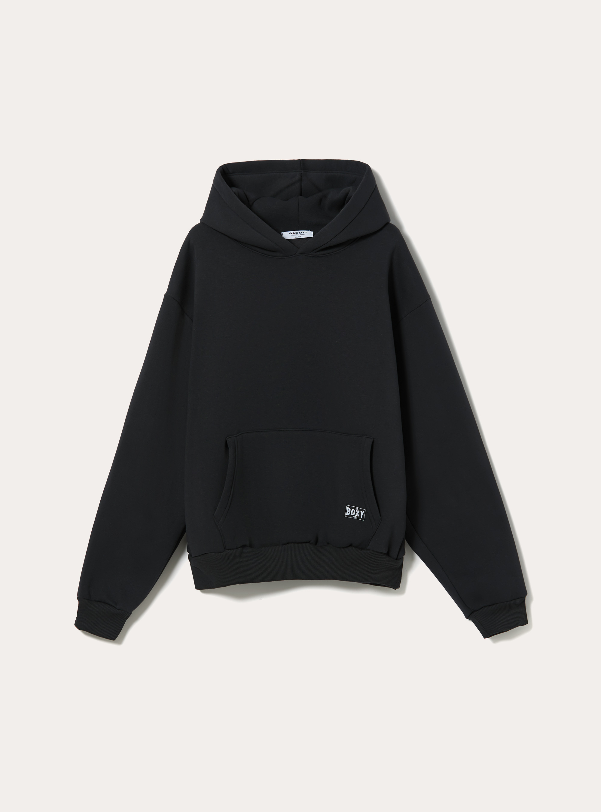 Sweat &agrave; capuche de forme rectangulaire, GY1 GREY DARK