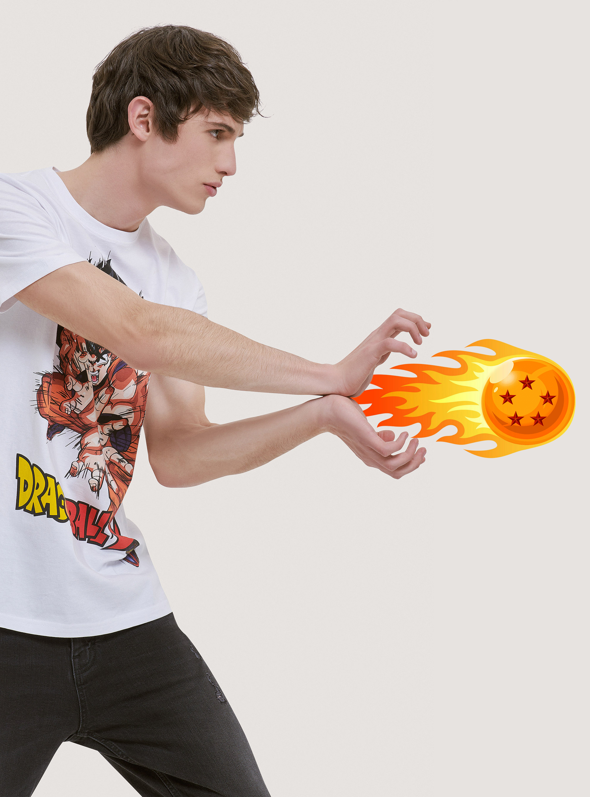 Dragon Ball x Alcott T-shirt, WHITE