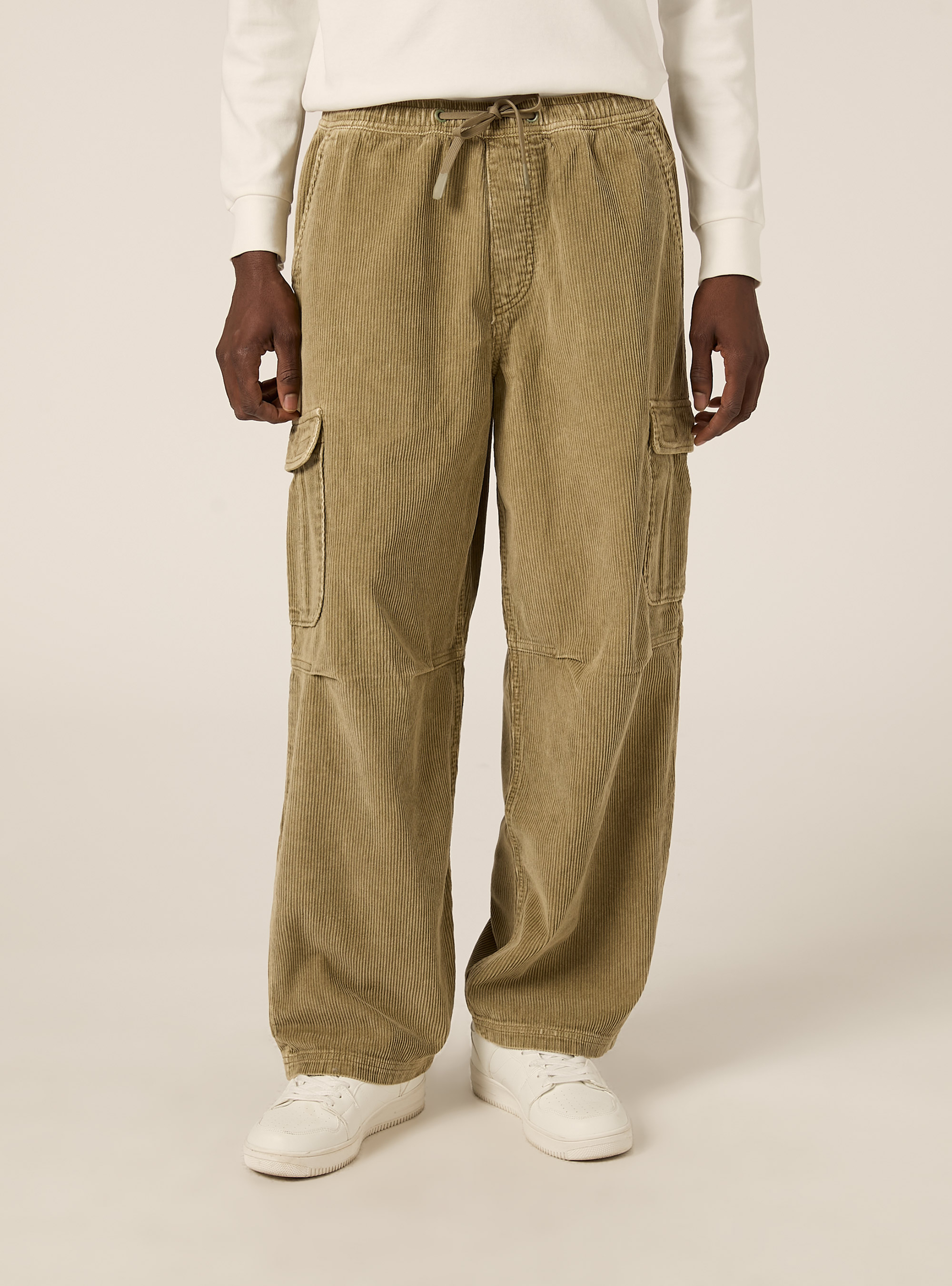 Pantaloni cargo in velluto a coste, KY2 KAKY MEDIUM