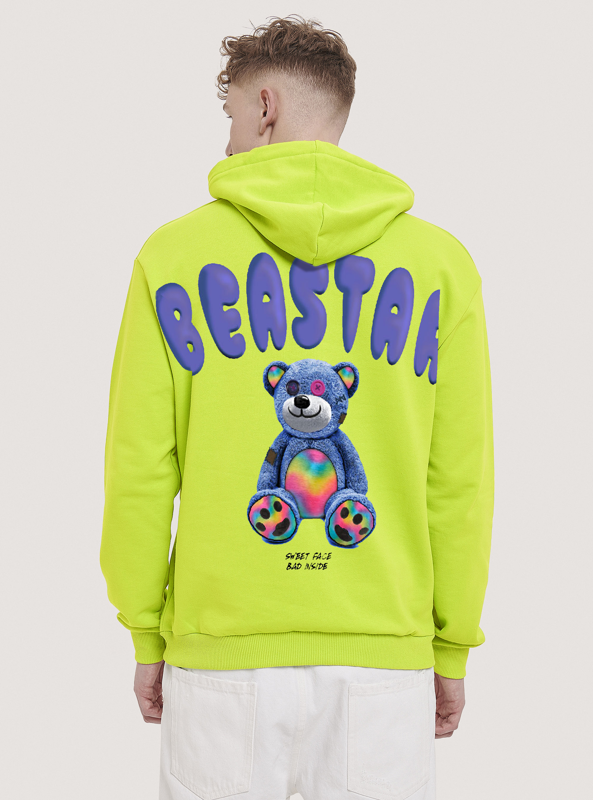 Sudadera de la colecci&oacute;n Beastar, GC2 MEDIUM ACID GREEN