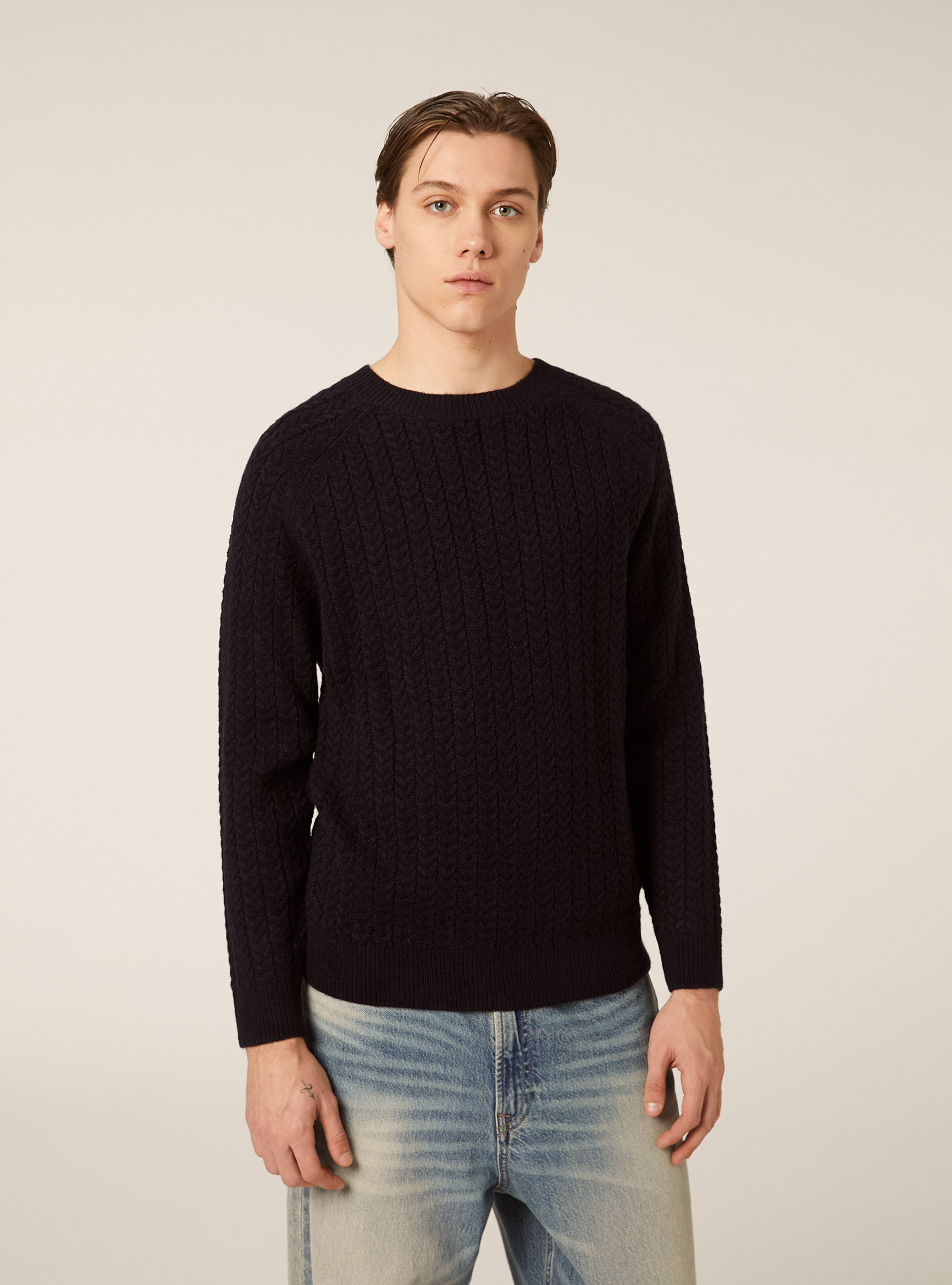 Maglione girocollo, NA2 NAVY MEDIUM