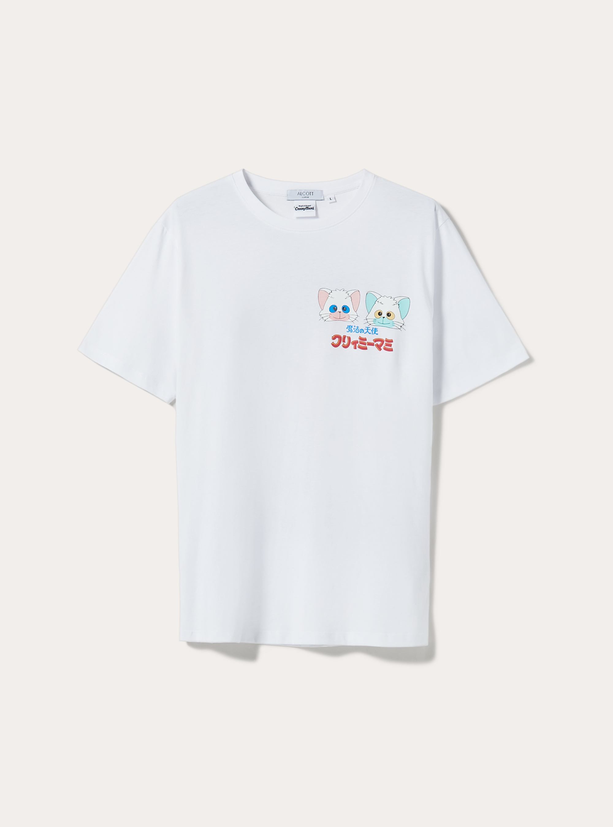 Creamy / Alcott oversized T-shirt, WH3 WHITE