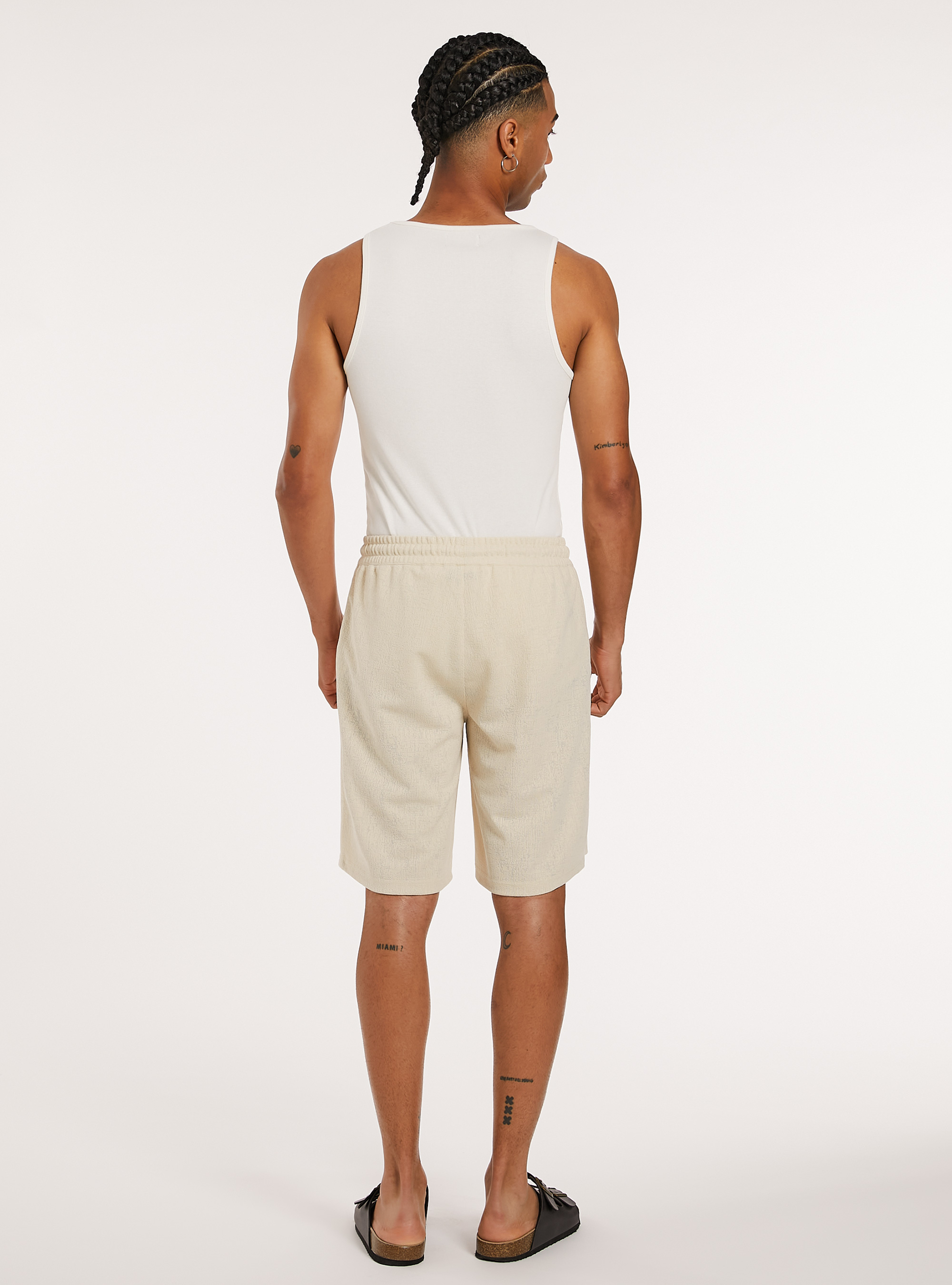 Bermuda testurizzato, CR3 CREAM LIGHT