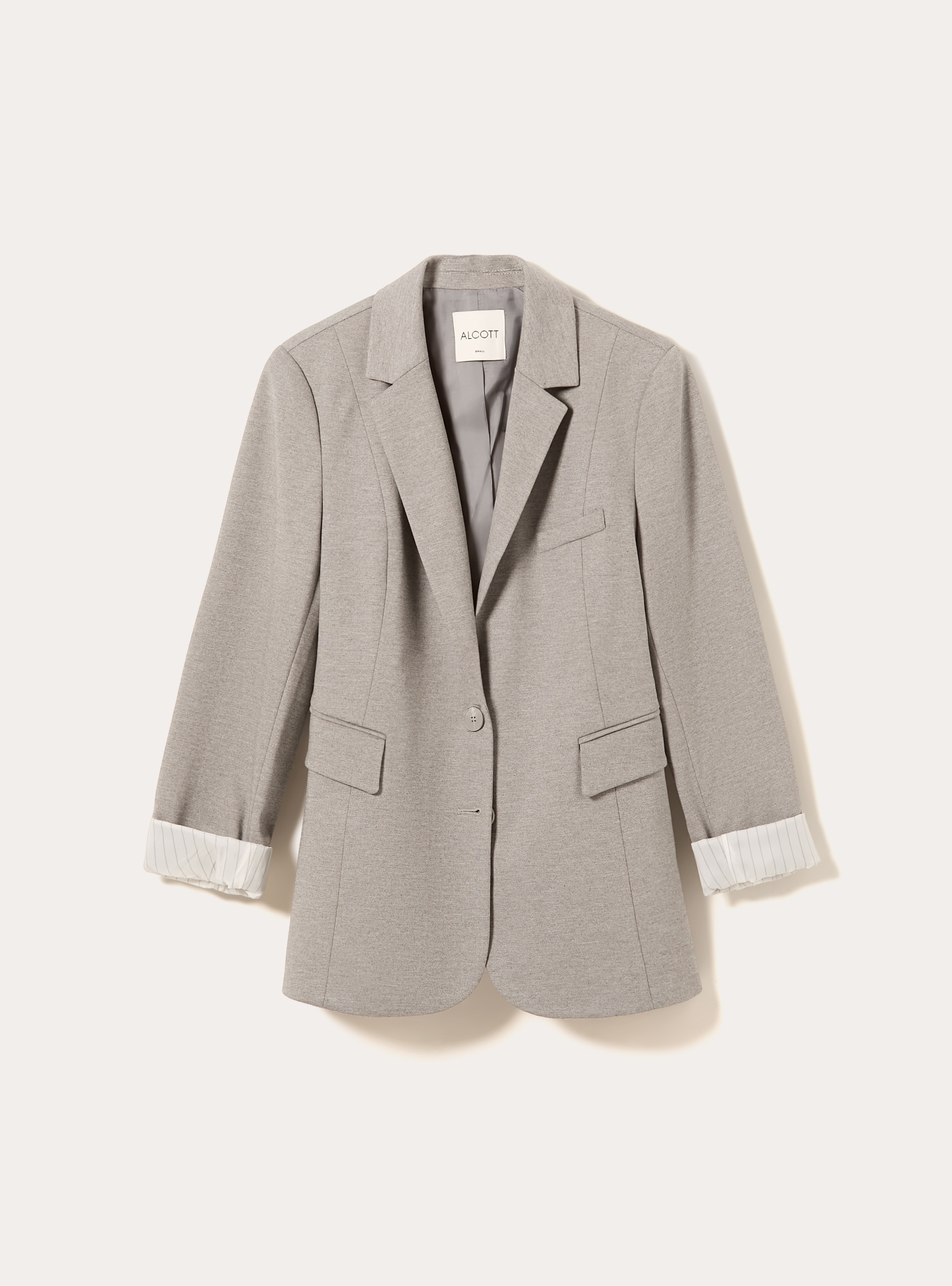 Jersey blazer, MGY1 GREY MEL DARK