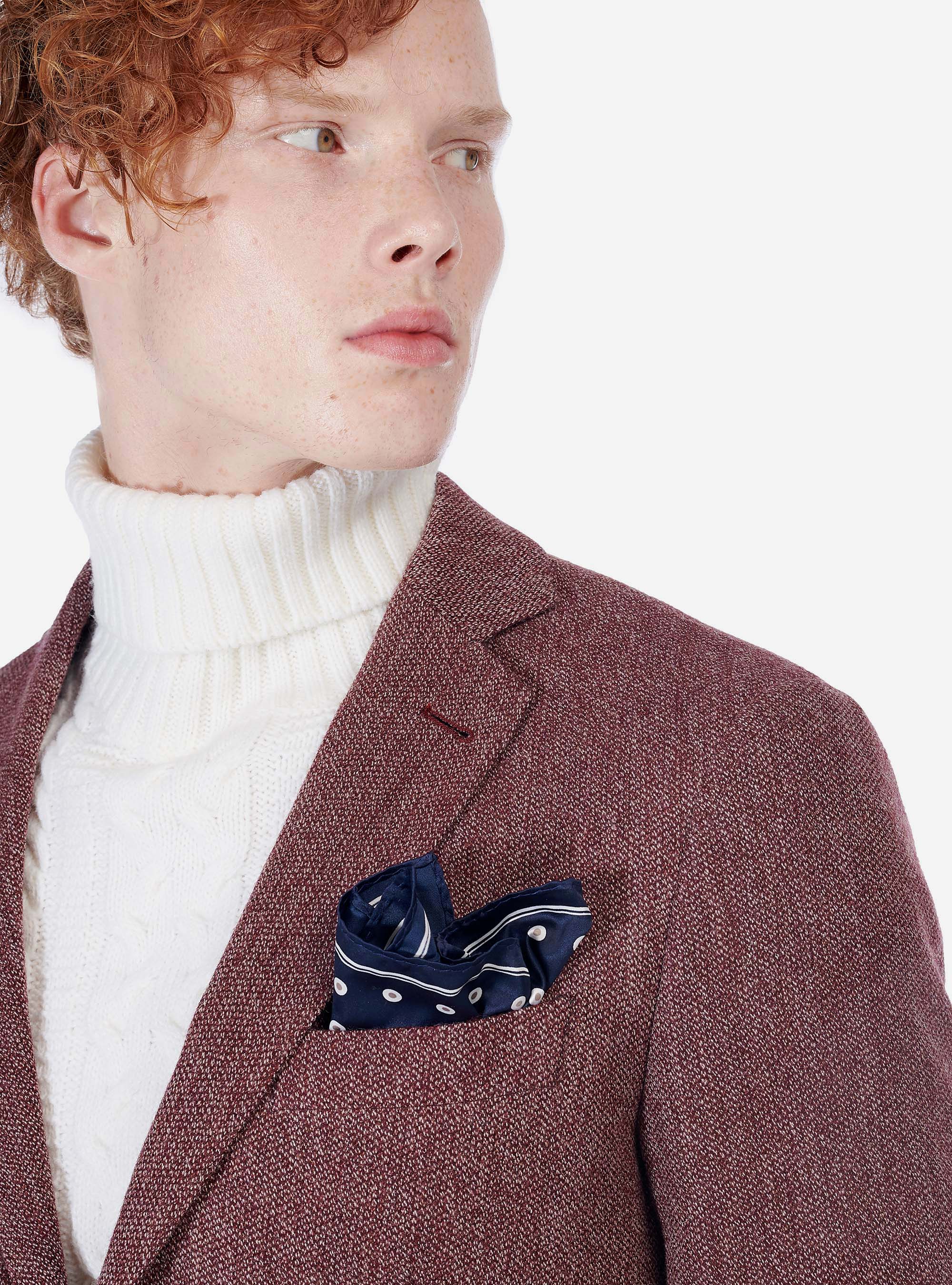 WOOL JACKET, BORDEAUX